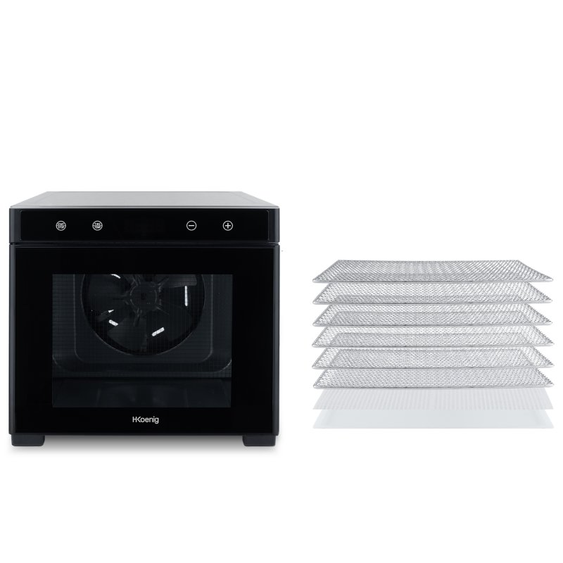 Detalle de HKoenig DSY900 deshidratador 6 bandejas 650W