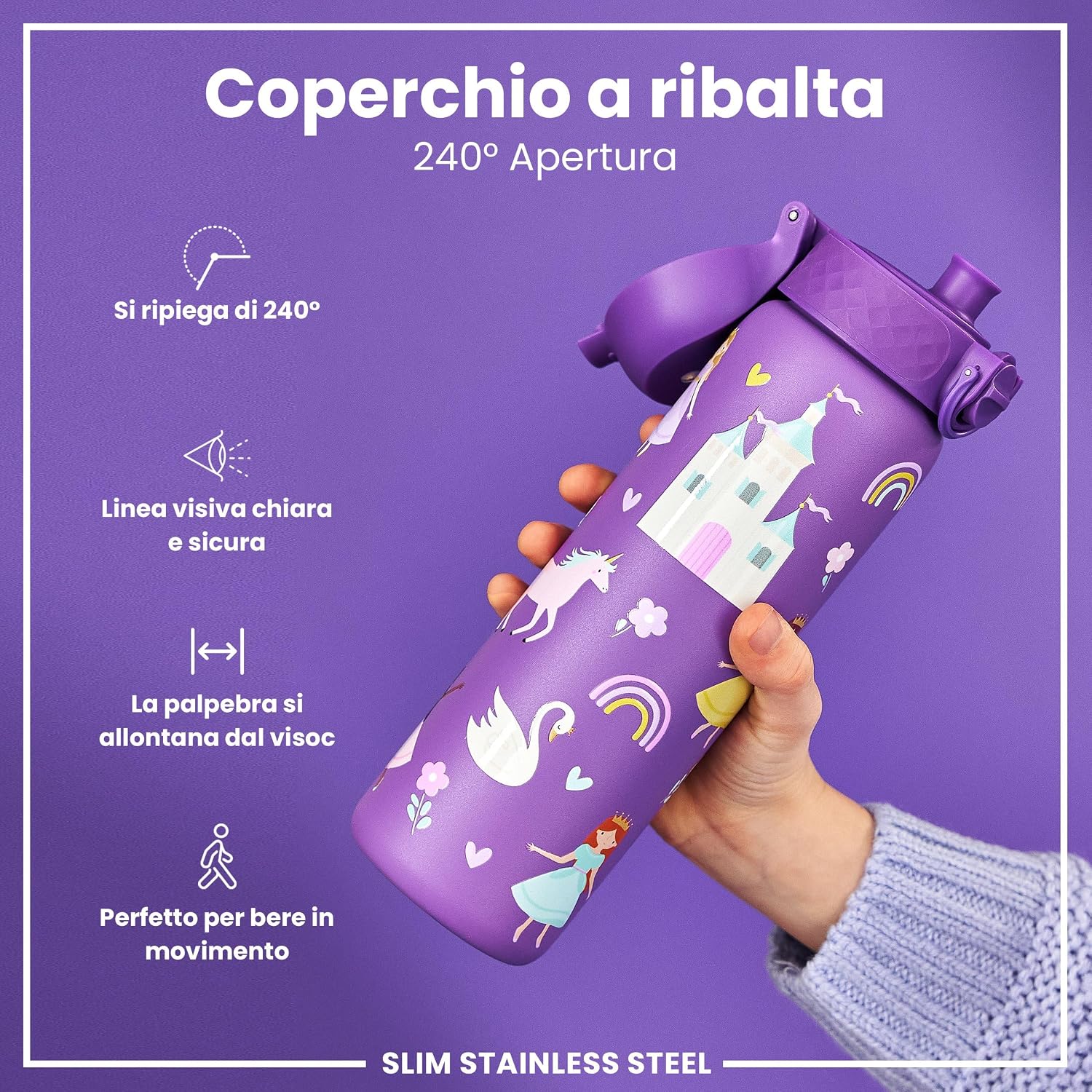 Detalle 2 de ion8 Borraccia Inox Leggero 600ml 🥤