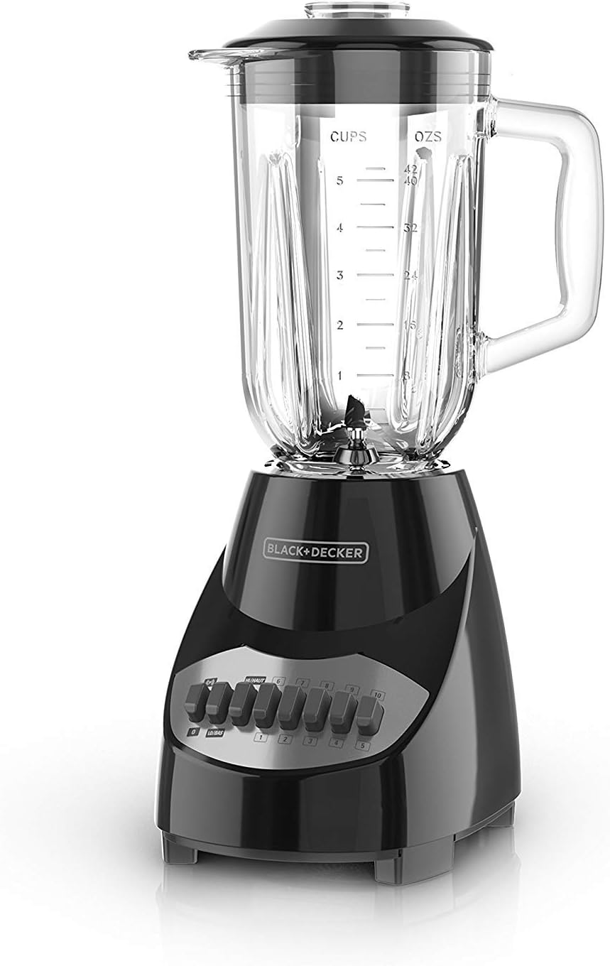 Detalle de BLACK+DECKER Blender BL2010BG 6-Cup Glass