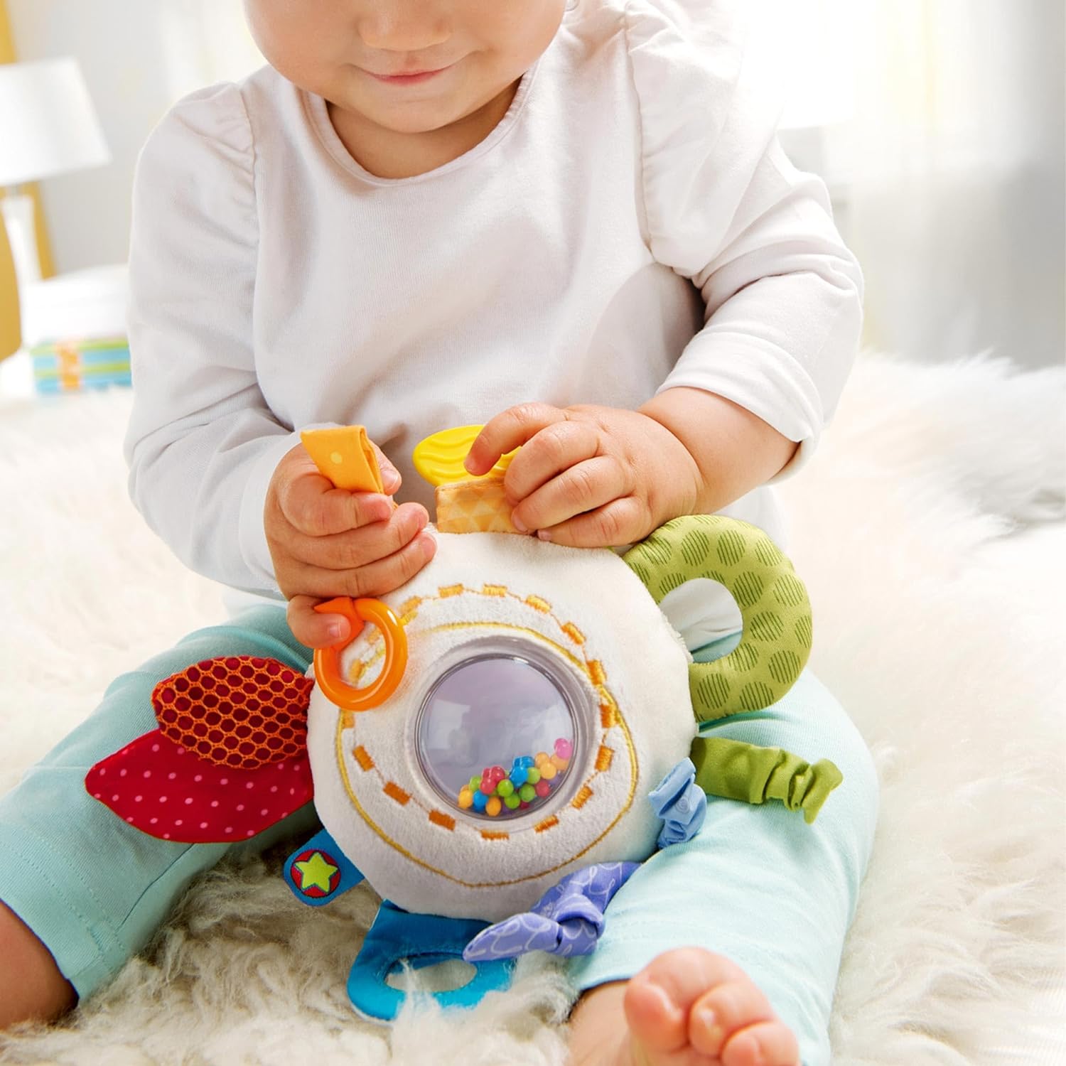 Thumbnail 1 de HABA 301670 Spielkissen Regenbogenspaß – vielseitiges Baby-Spielkissen
