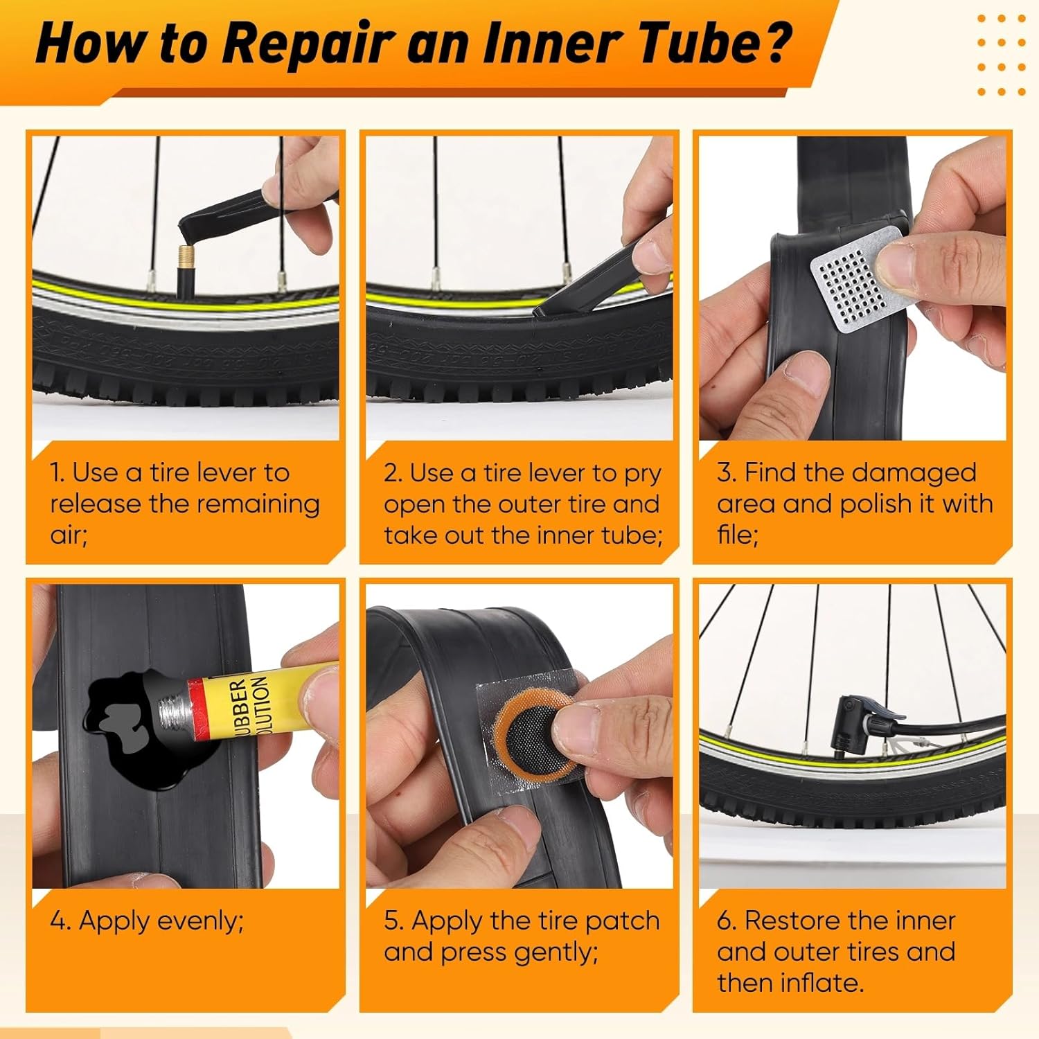 Thumbnail 6 de 20-Zoll Fahrradreifen Set 2er mit Schlauch