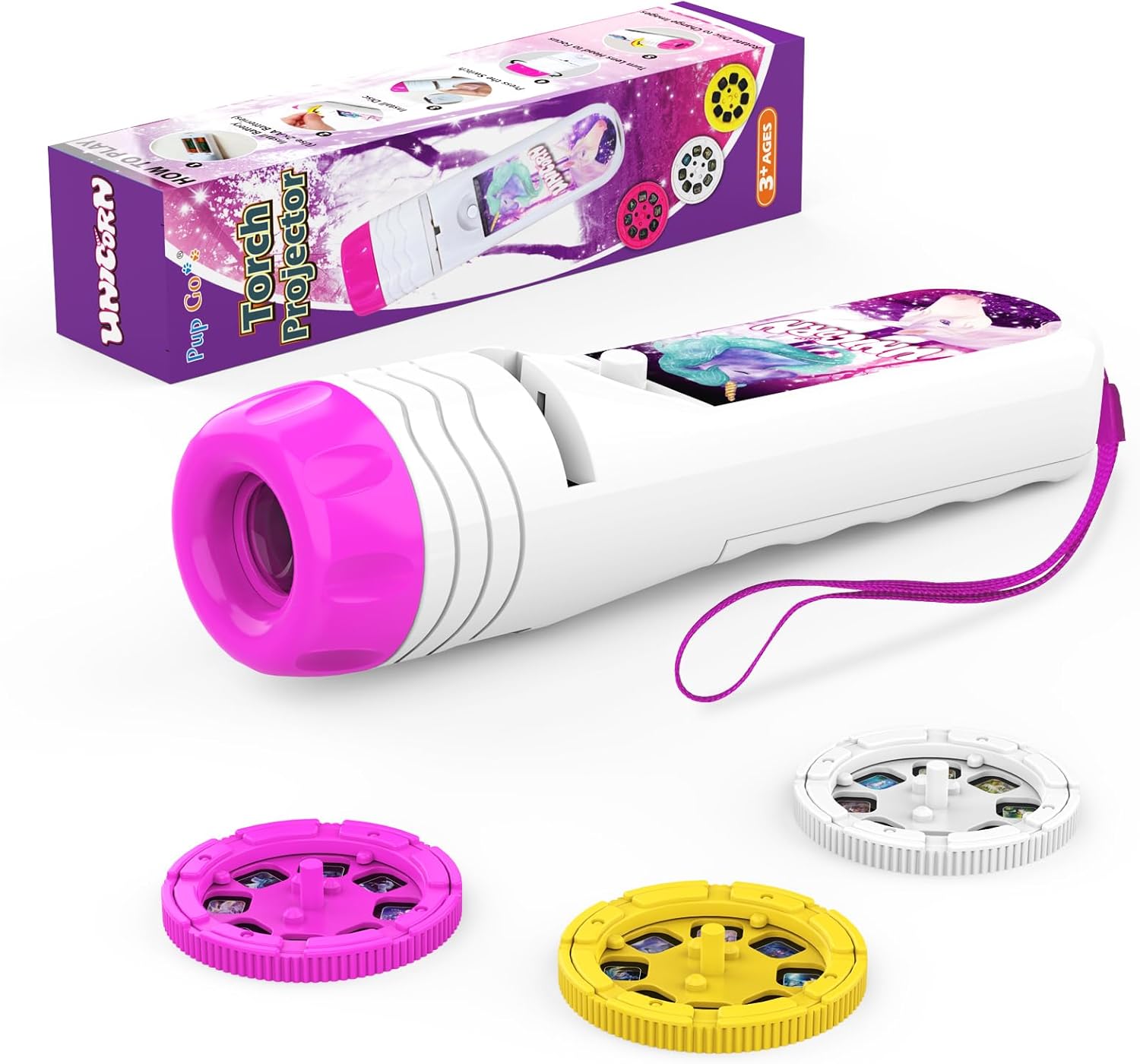 Thumbnail 1 de Pup Go Mermaid & Unicorn Torch Projector 2-Pack