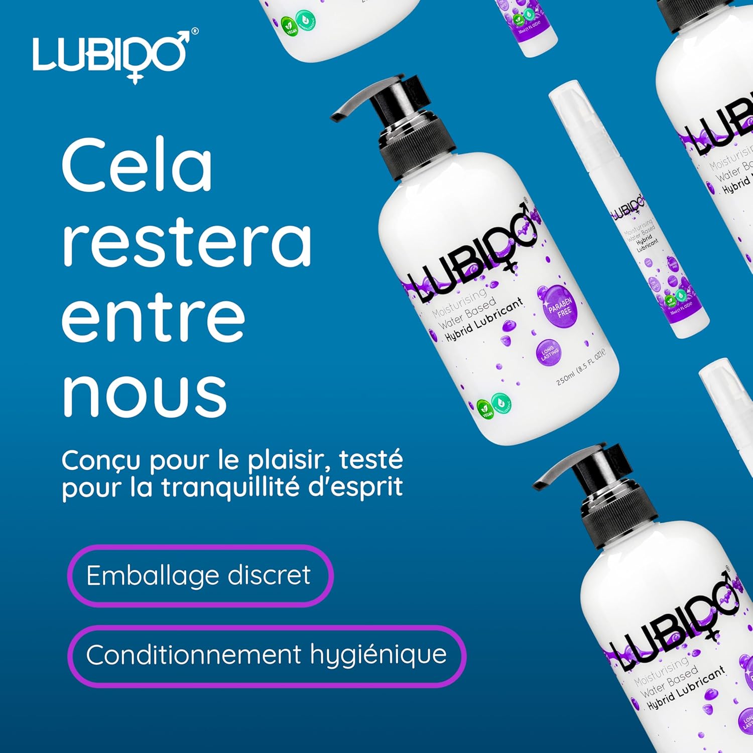 Thumbnail 4 de Lubido Hybrid 250ml paraben‑free moisturising gel lube