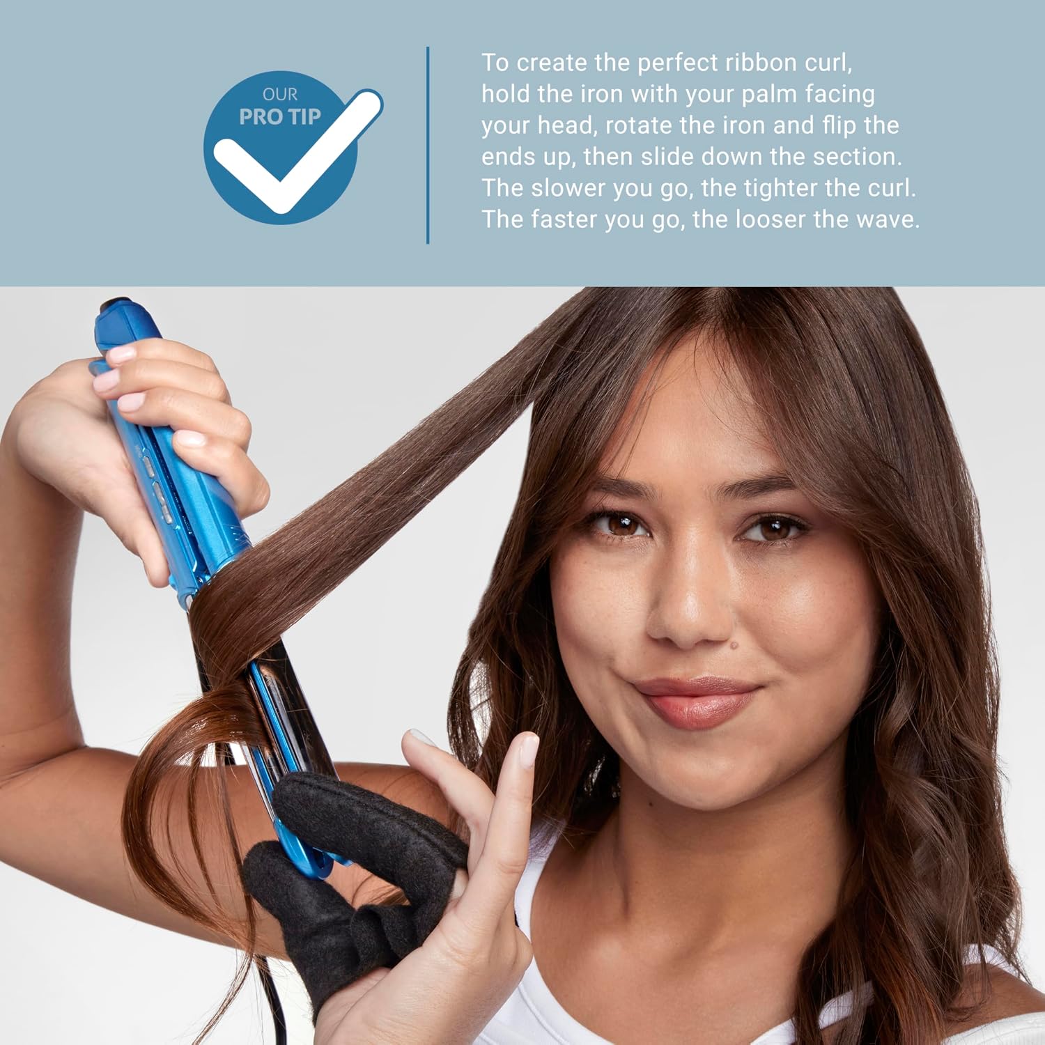 Detalle de BaBylissPRO BNT411T 1" 3-in-1 Styling Iron with Titanium Plates