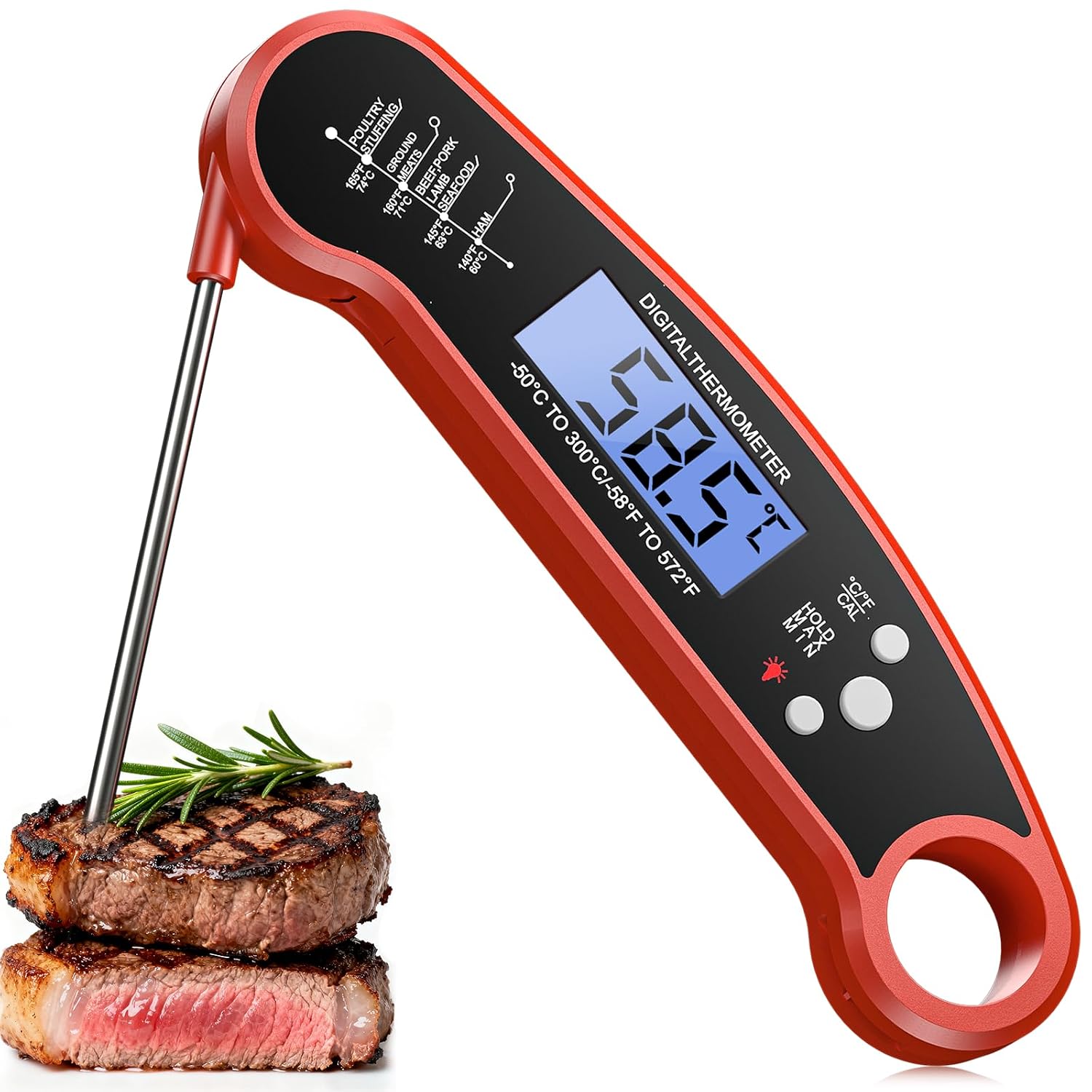 Detalle de Meat Thermometer Digital Instant Read Probe 🌡