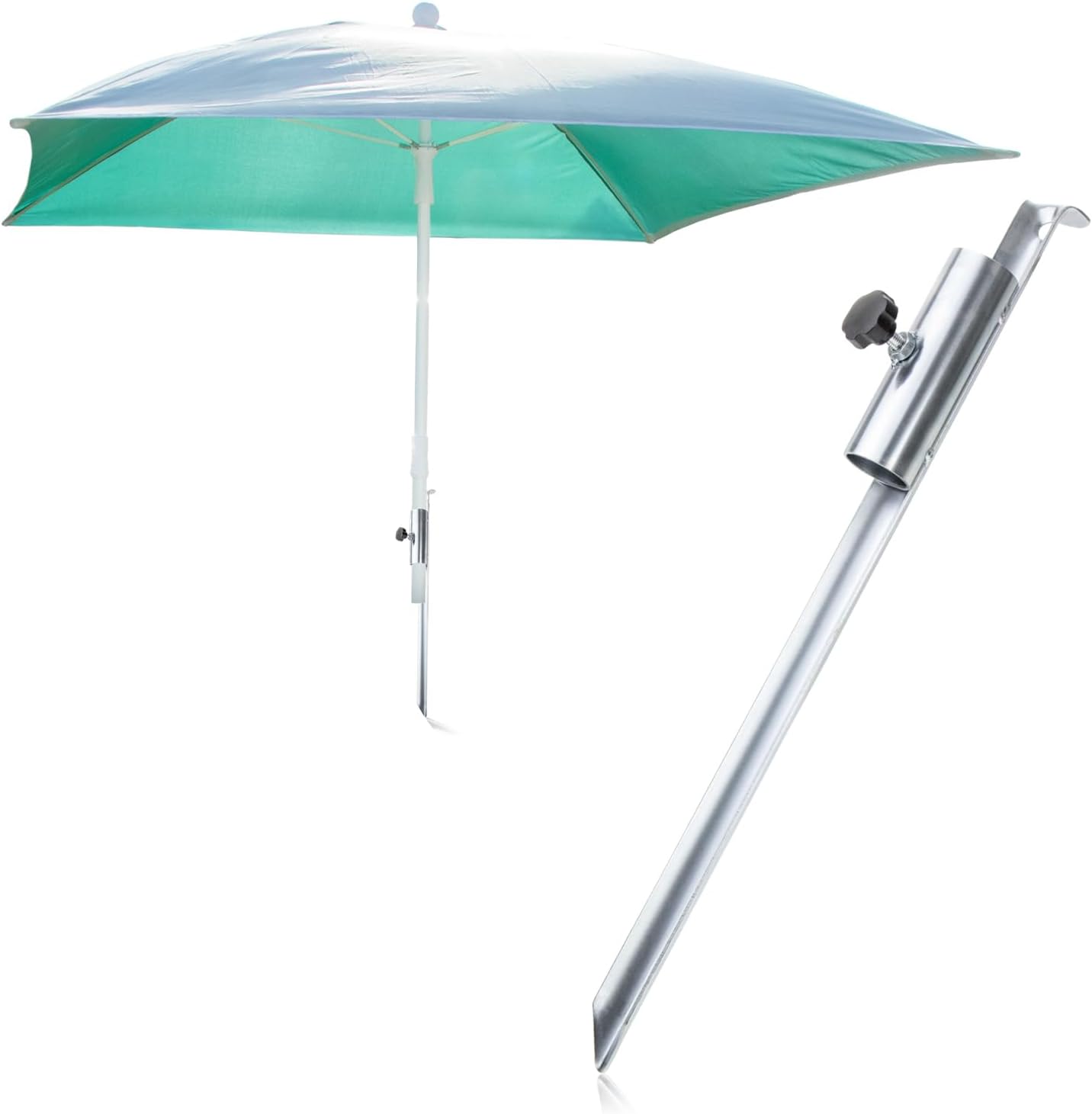 Detalle de com-four® porta ombrellone con picchetto da terra regolabile (base per ombrellone)