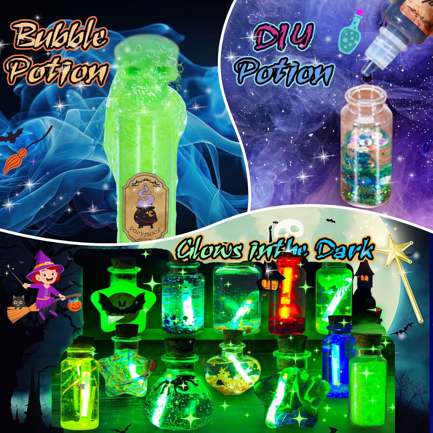 Thumbnail 1 de Adeokay Pozioni Magiche Bambina: kit creativo di magia e scienza per età 6–12 anni