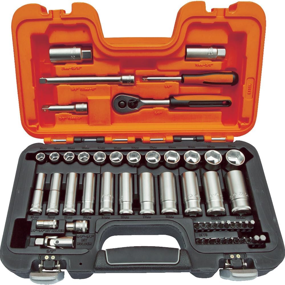 Detalle de Bahco S330L Socket Set (53-piece) with 3/8in deep drive sockets + 1/4in accessories