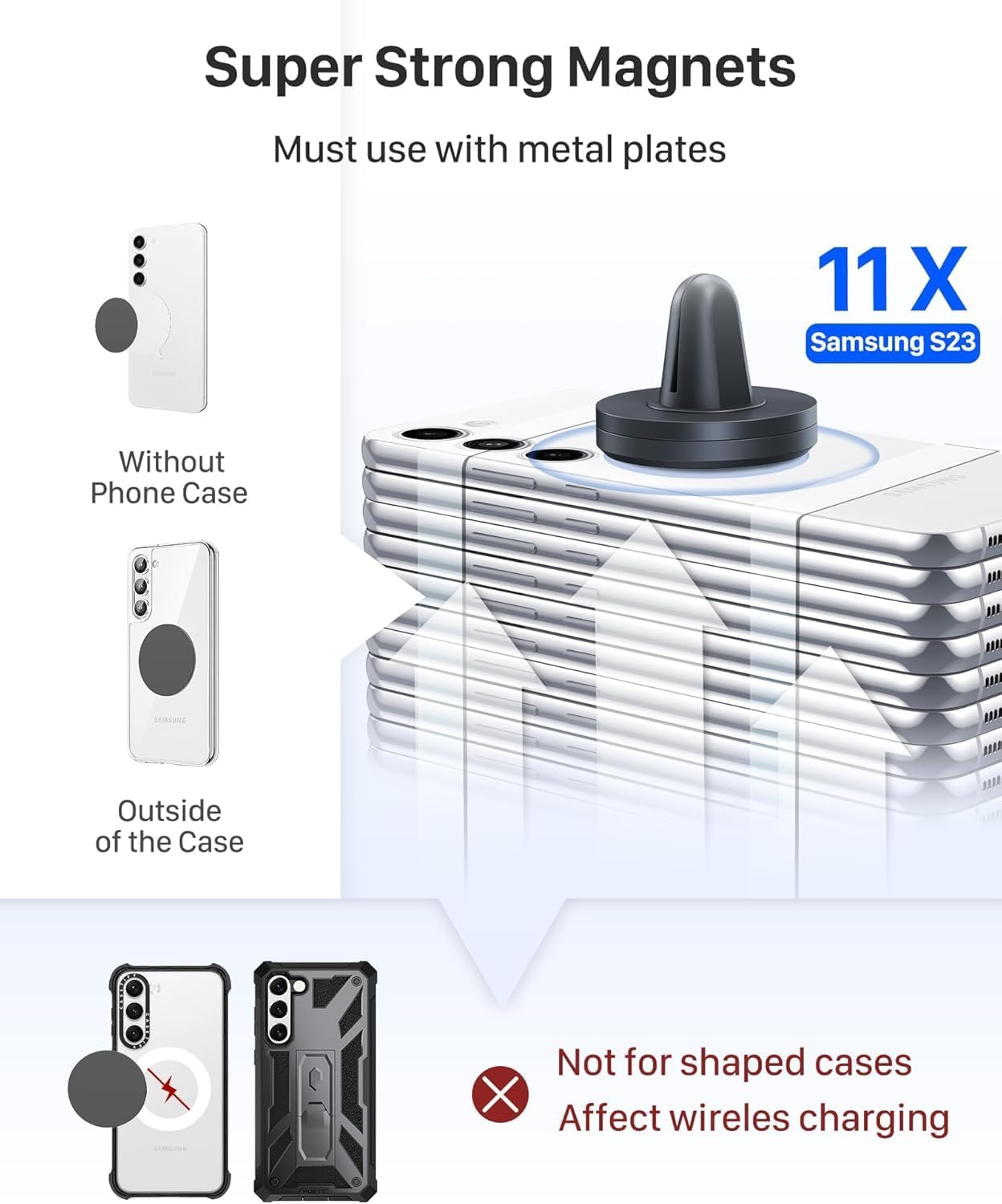 Detalle 2 de YOSH Magnetic Phone Holder 2-Pack