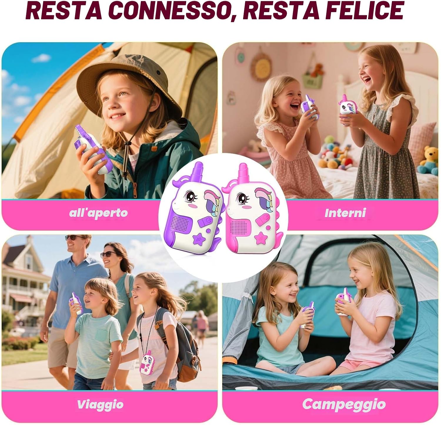 Thumbnail 4 de Walkie-Talkie Bambina Ricaricabili per 3–8 anni