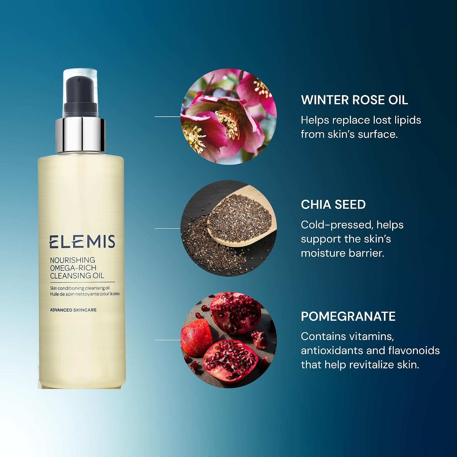 Thumbnail 4 de ELEMIS Superfood Gesichtsreiniger – sanftes Ausgleichs-Waschgel für alle Hauttypen (auch empfindliche Haut)