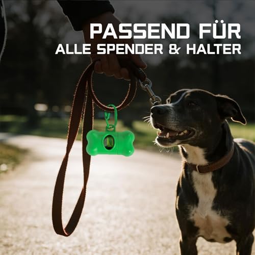 Detalle 2 de TRIGRAND – Bolsas para excrementos de perro, 420 bolsas en 30 rollos con dispensador biodegradable y perfumado (lavanda)