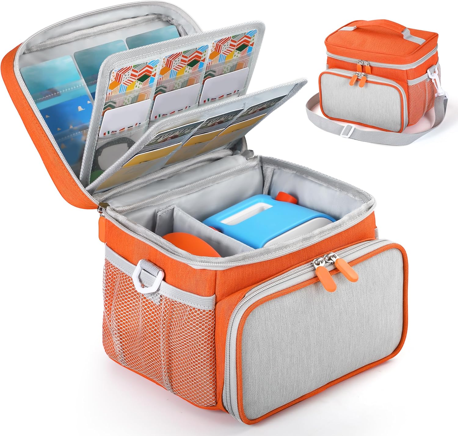 Detalle de TATAVR Travel Carrying Case for Yoto Player 3rd gen – Card Holder for 30 Cards with Shoulder Strap