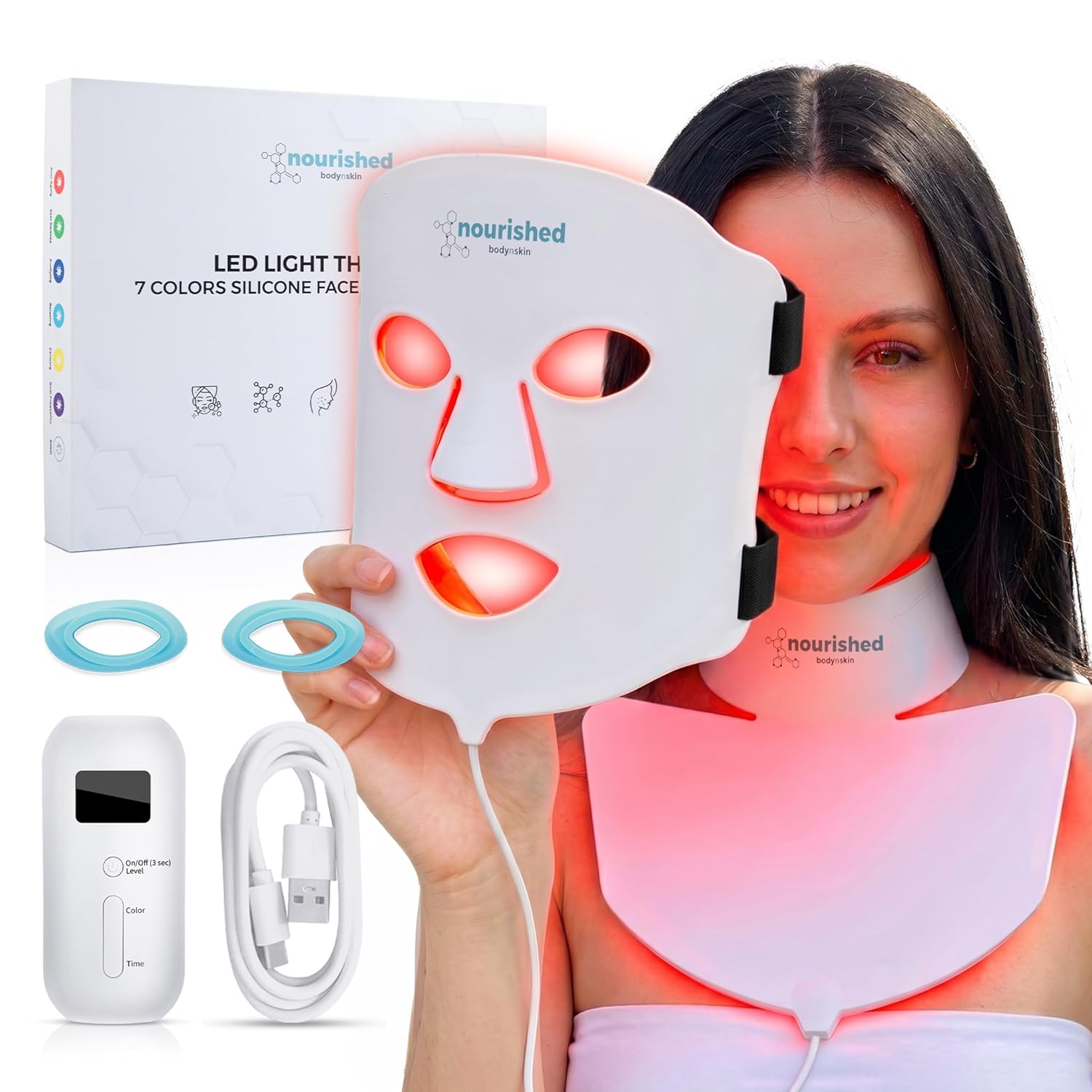 Detalle de Nourished Bodynskin LED Maske 228 LEDs