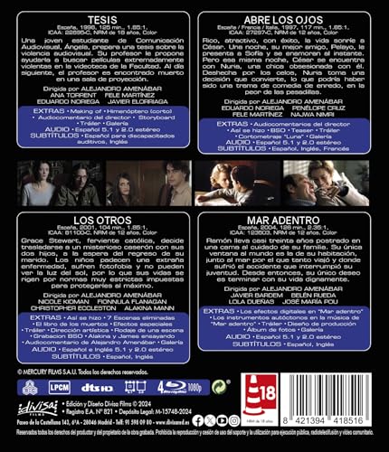 Thumbnail 1 de Alejandro Amenábar Pack 4 películas (Blu-ray) 📀
