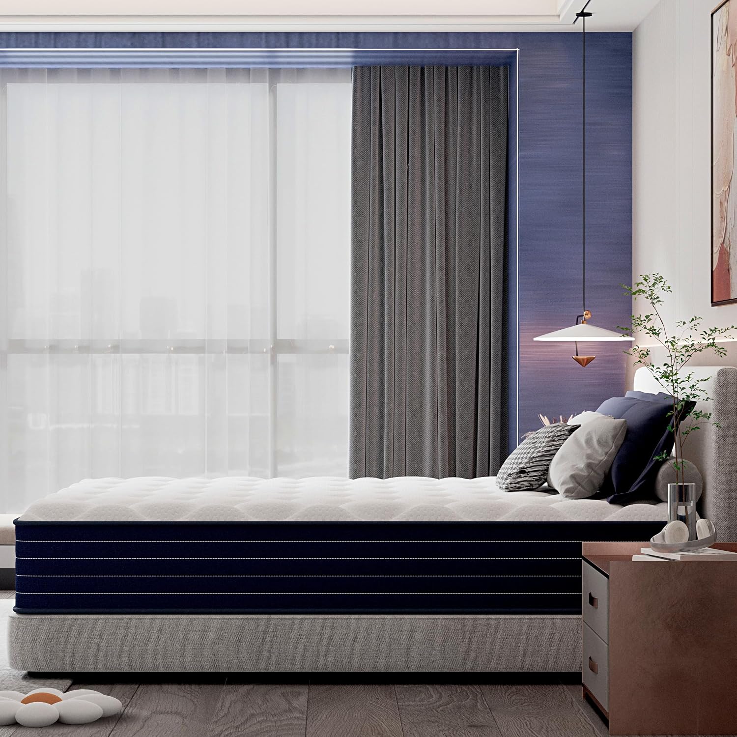 Detalle 2 de PETONOBARA TRA-12FL-CA 12-Inch Full Hybrid Mattress, Memory Foam & Pocket Springs