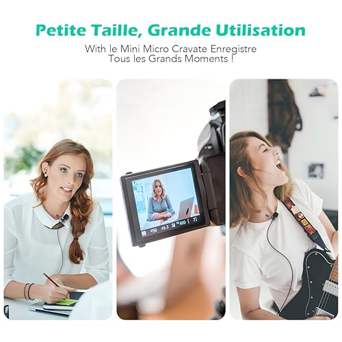 Detalle de AGPTEK Microphone PC 3.5mm Jack avec Clip et Fourrure Pare-Brise – kit polyvalent