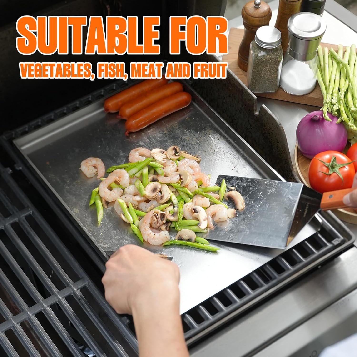 Thumbnail 4 de Onlyfire Piastra per Grill 40×30 cm