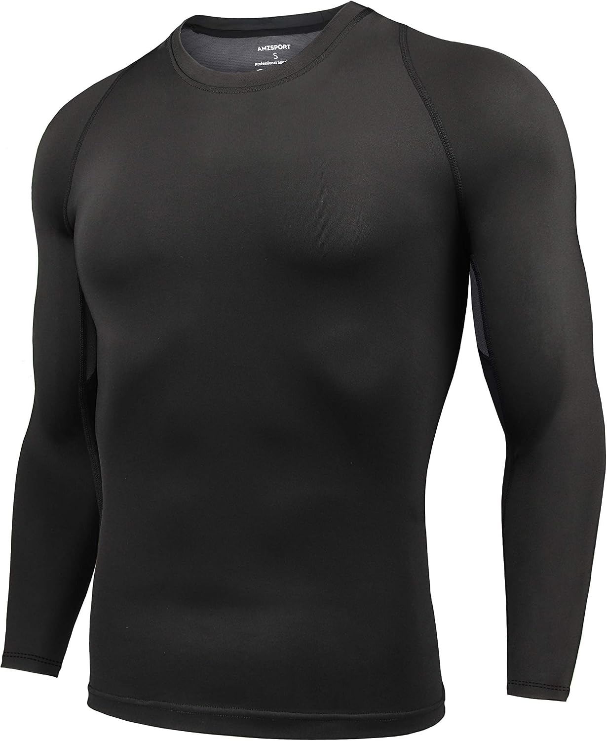 Detalle 2 de AMZSPORT Camicia a compressione uomo maniche lunghe