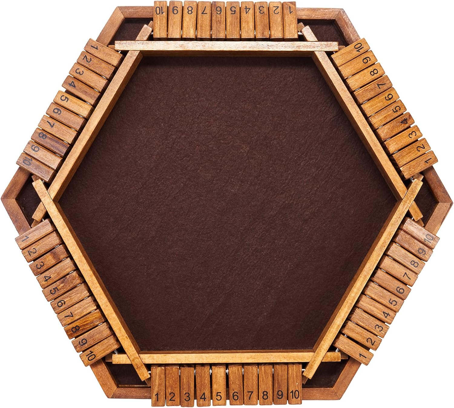 Detalle 1 de VAMSLOVE Shut the Box wooden dice game