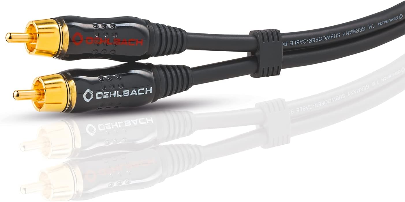 Detalle 2 de Oehlbach BOOOM – kabel Y-Cinch do subwoofera, OFC, ekranowany, 12,5 m