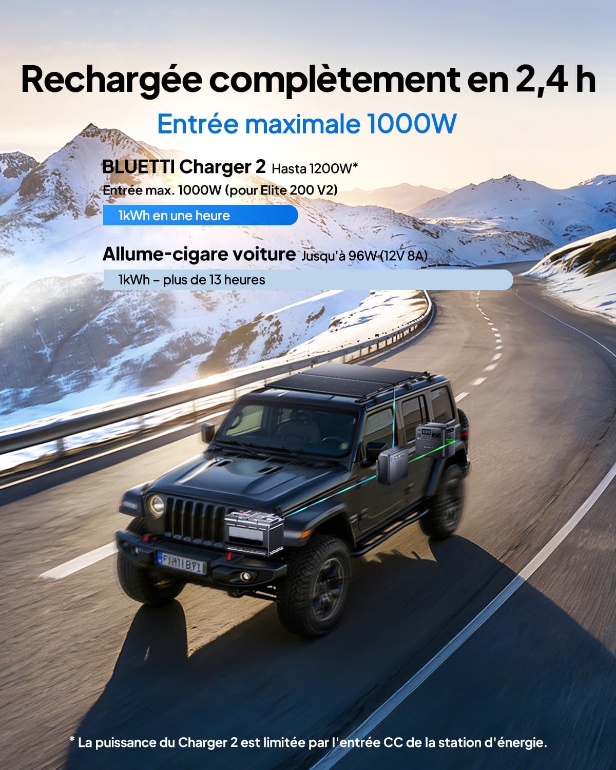 Thumbnail 1 de BLUETTI Elite 200 V2 & Charger 2 : station d’énergie portable LFP 2073,6 Wh pour camping et secours