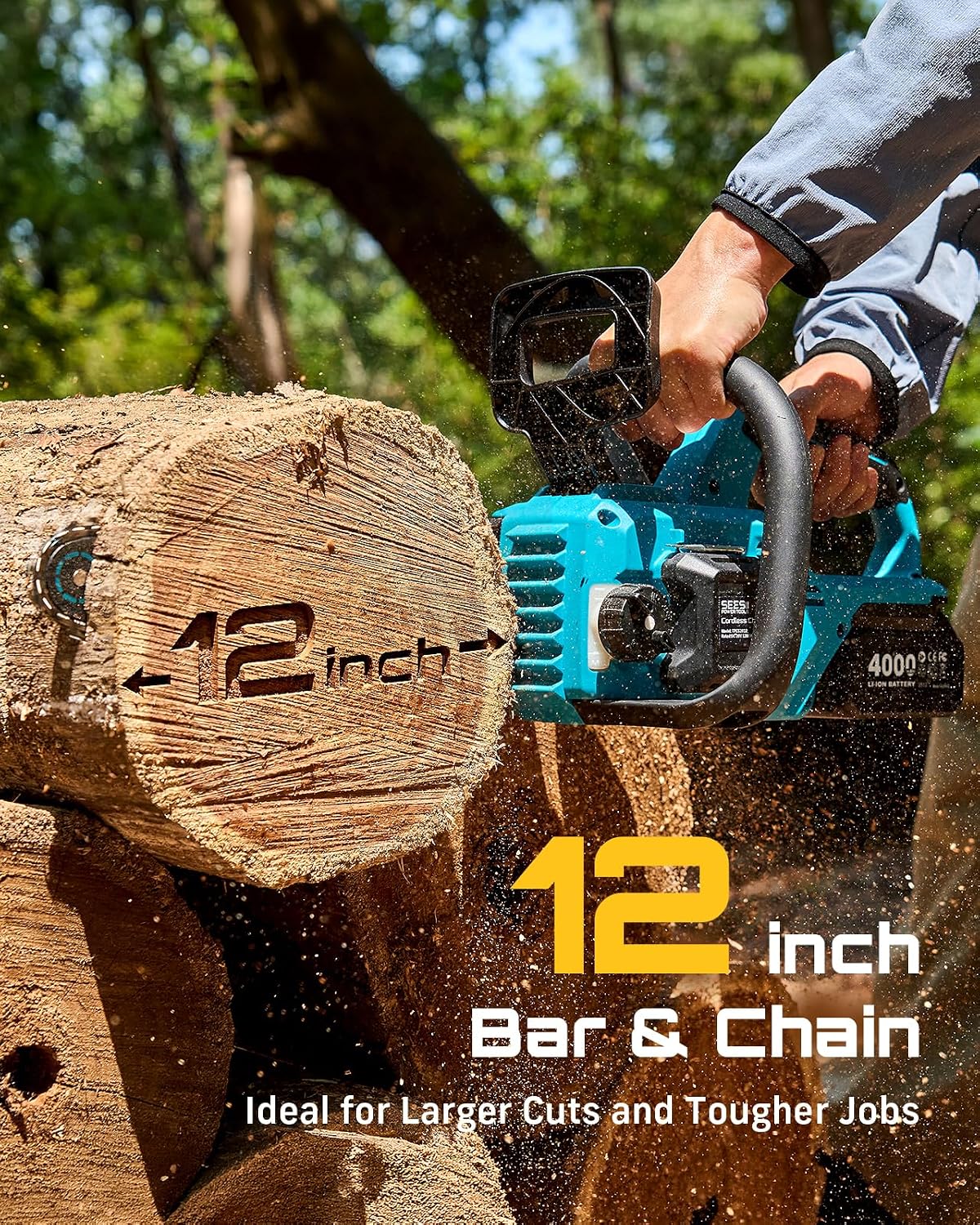 Detalle 2 de SEESII Cordless Chainsaw 12-Inch