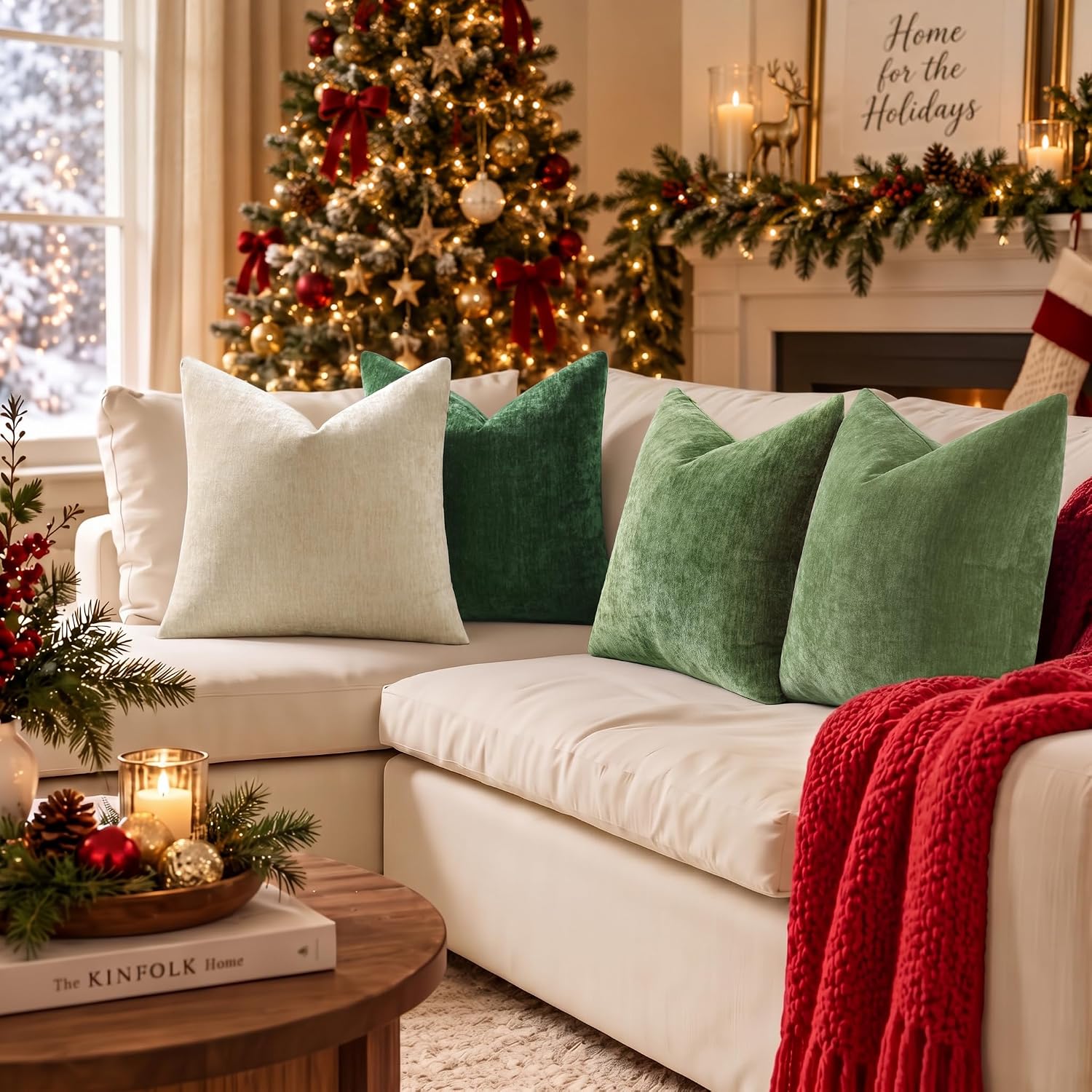 Detalle de decorUhome Chenille Pillow Covers 22x22