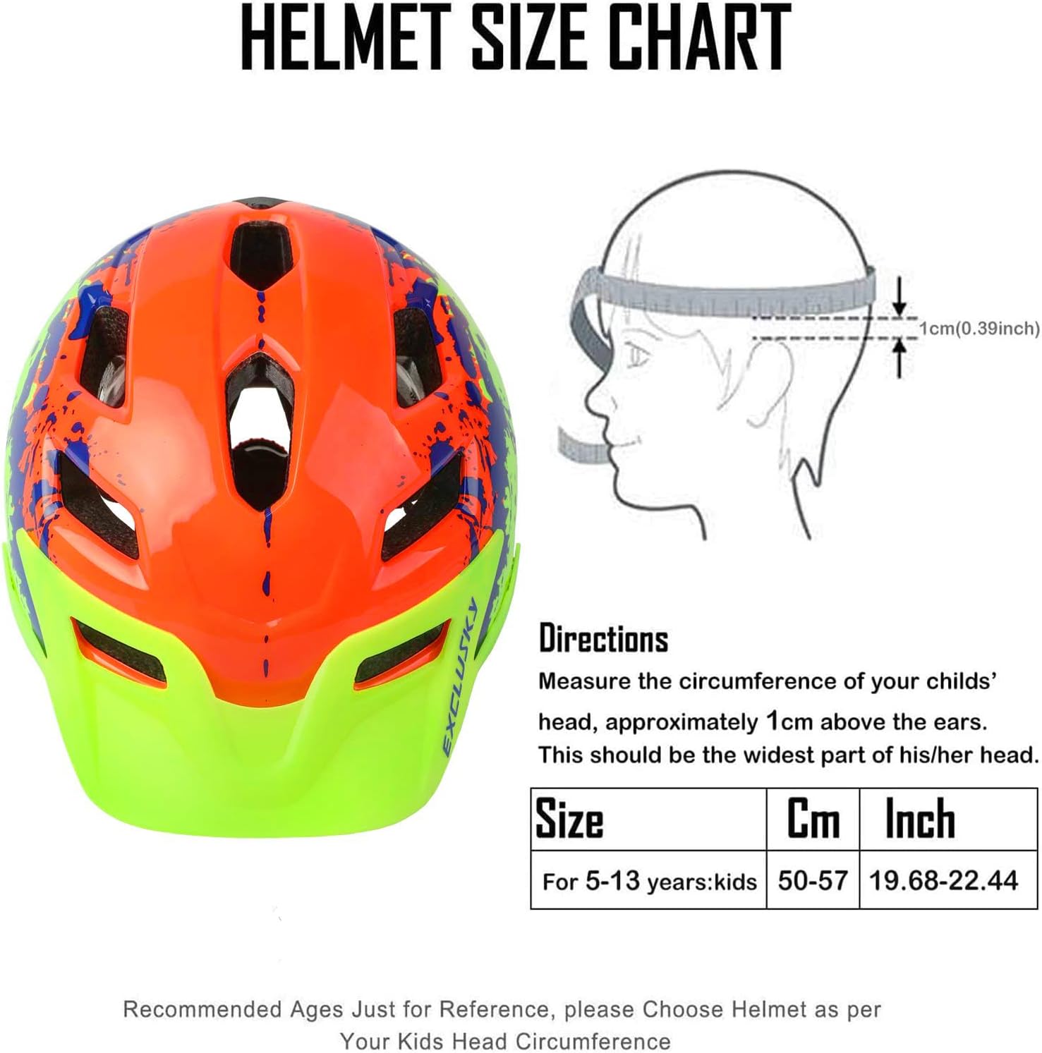 Thumbnail 1 de Exclusky Kids Bike Helmet 50-57cm
