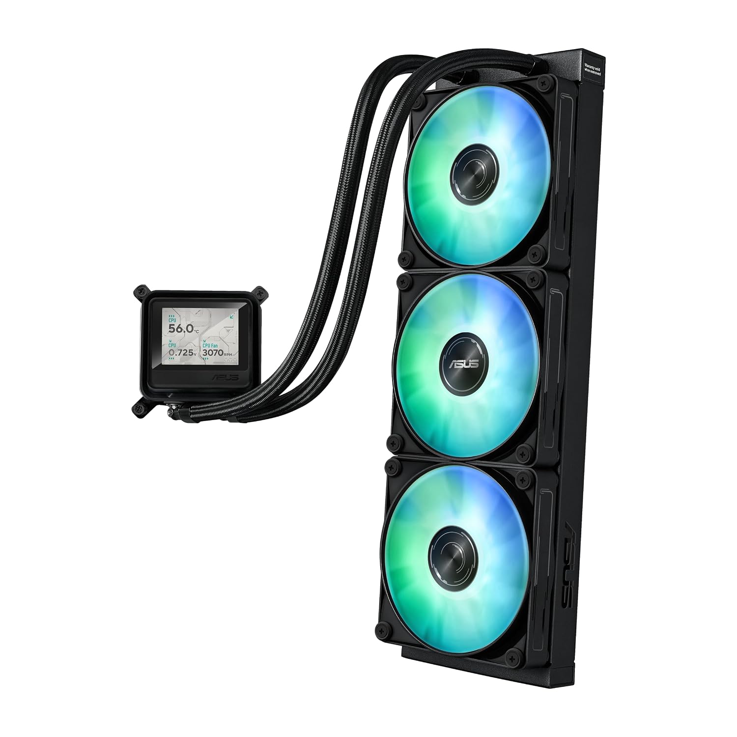 Detalle 1 de ASUS MAX GAMING LC 360 ARGB LCD Liquid CPU Cooler, 2.4-Inch IPS Display