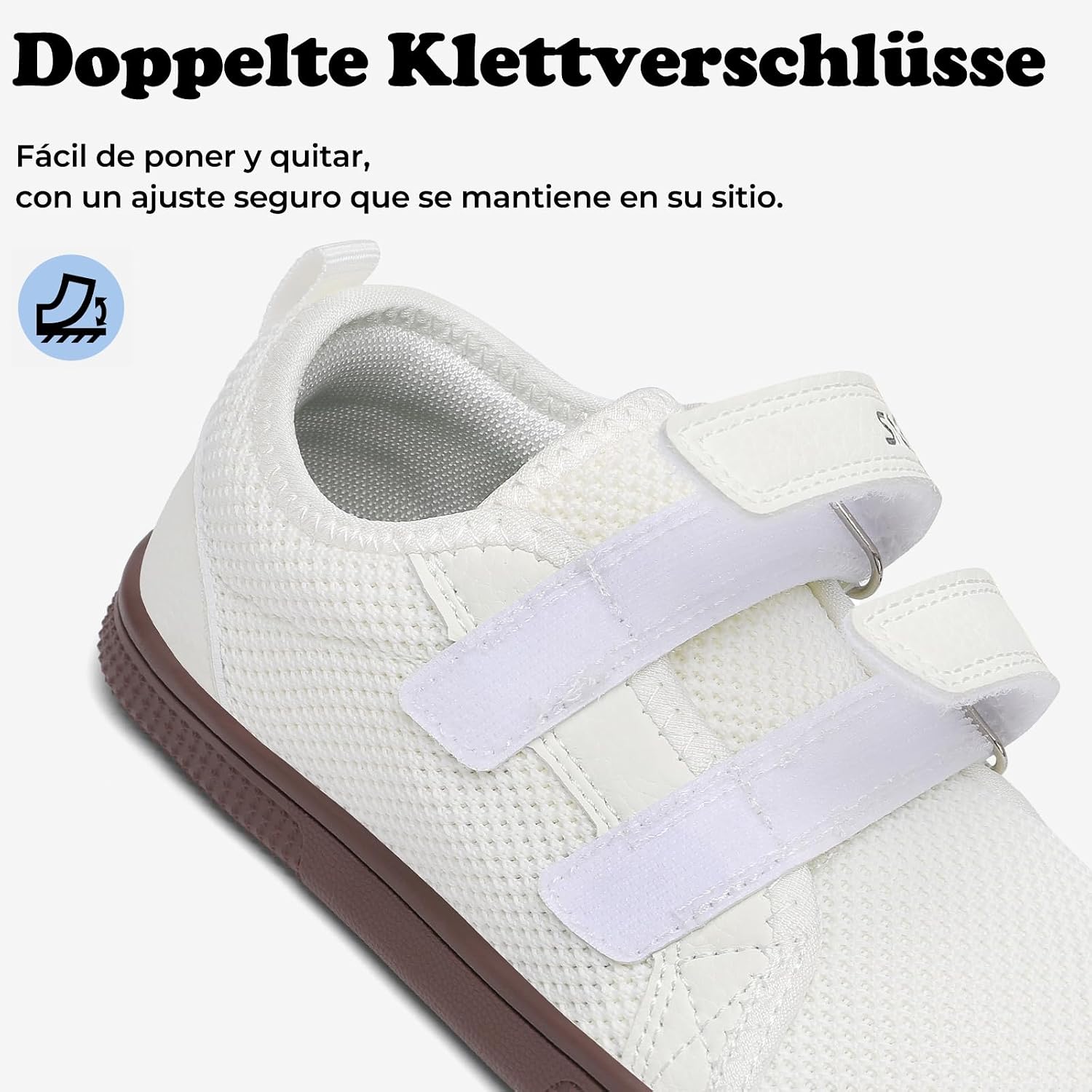 Detalle 2 de SAGUARO Zapatillas Barefoot Niños Zero‑Drop Gr.25‑35