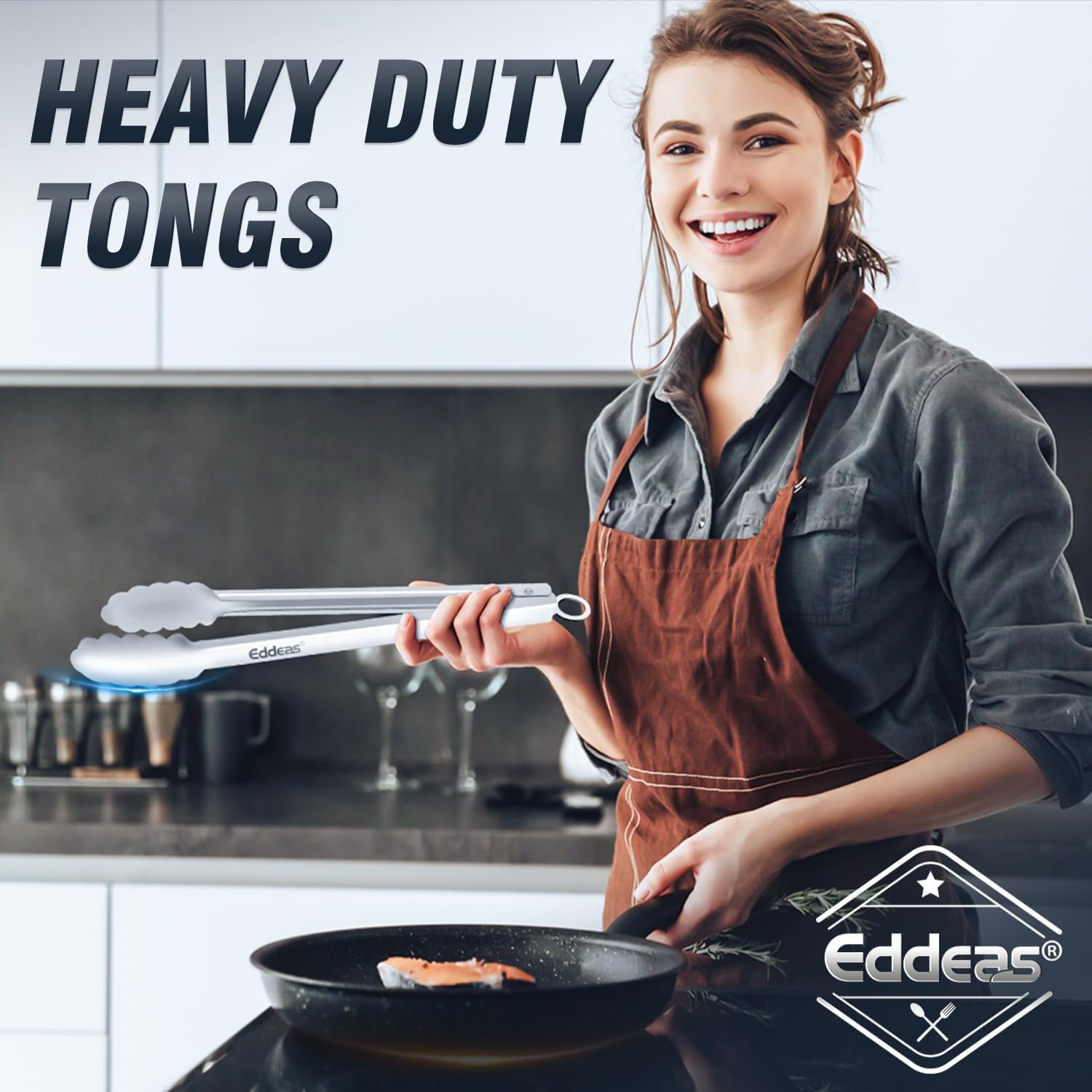 Thumbnail 5 de Eddeas Small Kitchen Tongs 7 inch 🍴