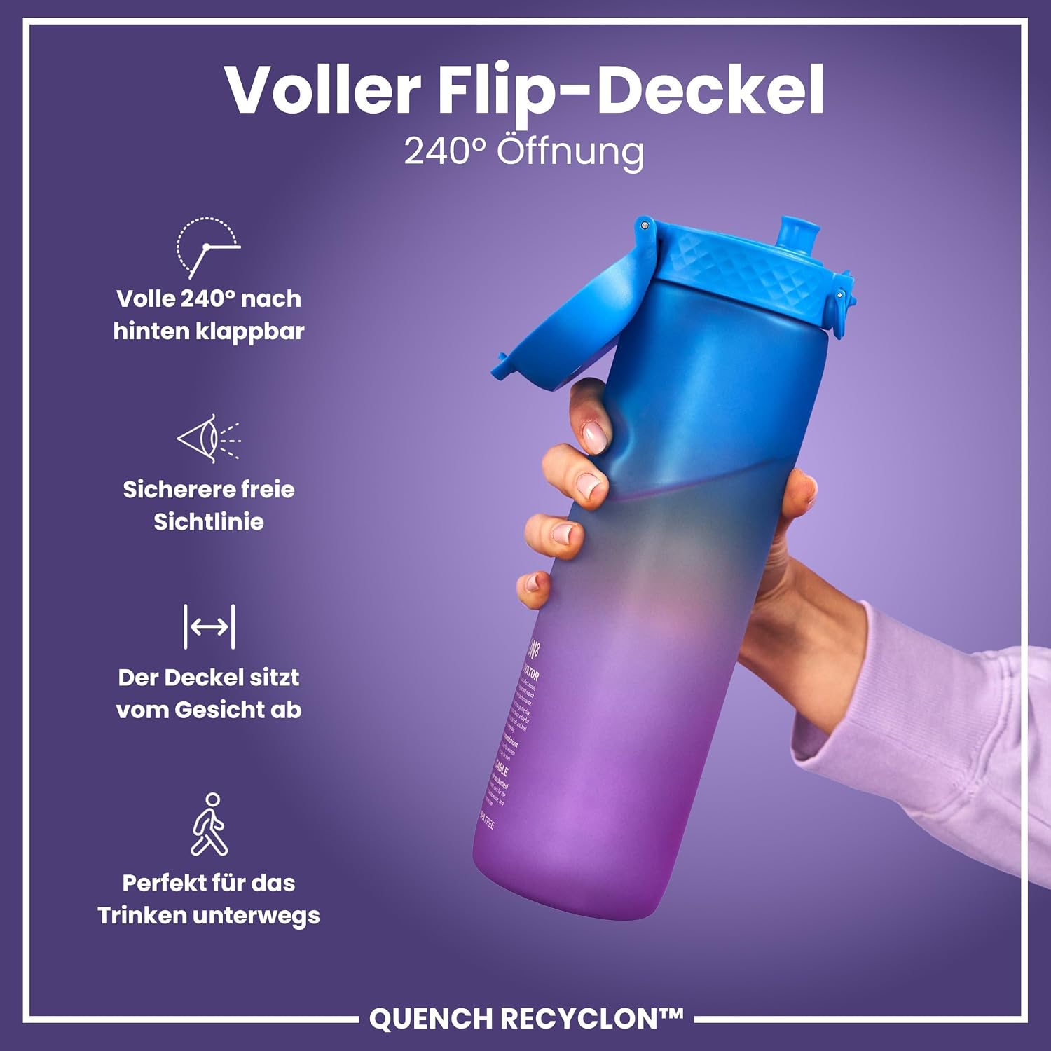 Detalle 2 de ion8 Quench 1 L Trinkflasche đ„€