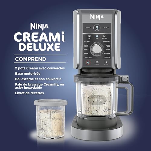 Thumbnail 1 de NINJA CREAMi Deluxe NC502EU — Machine à glace et sorbetière avec 2 pots Deluxe 710 ml