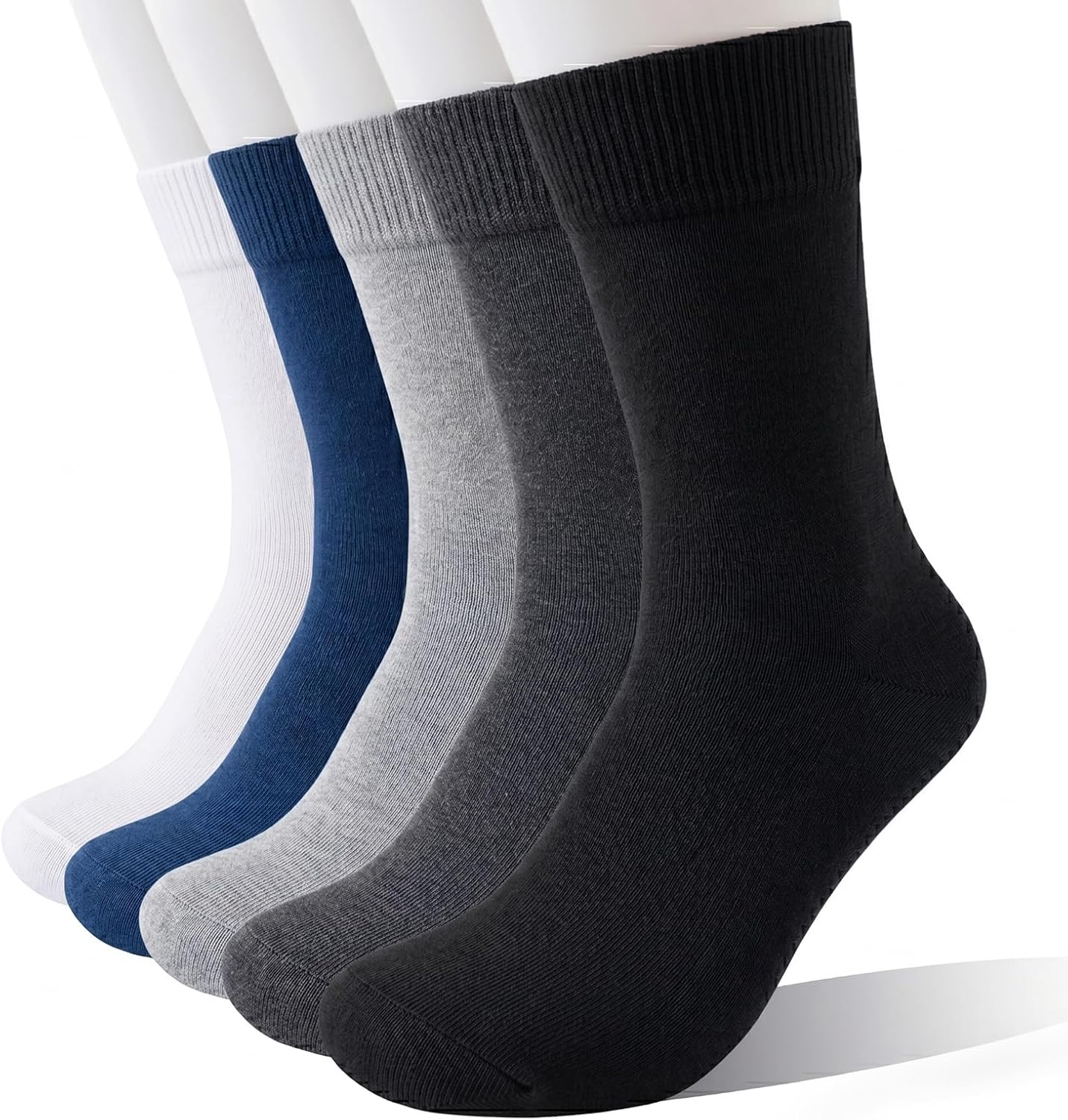 Thumbnail 6 de Wamicu Herren Socken Schwarz 5er Pack Dünne Baumwollsocken