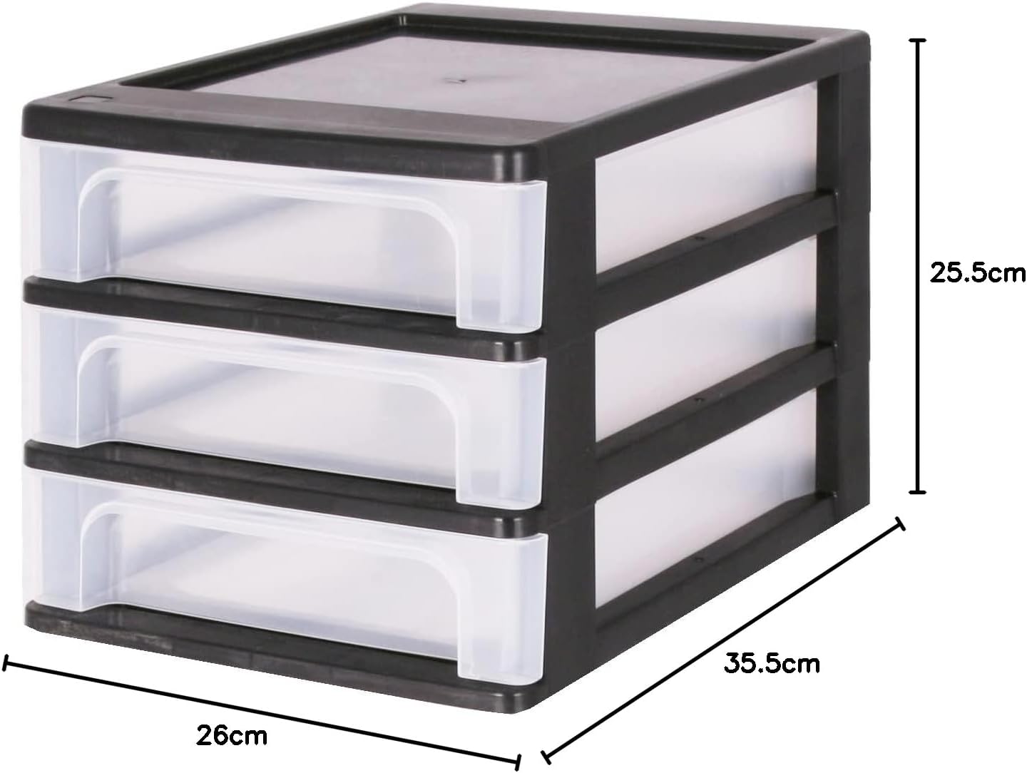 Detalle de Iris Ohyama OCH-2030 Schubladenbox 3x4 L