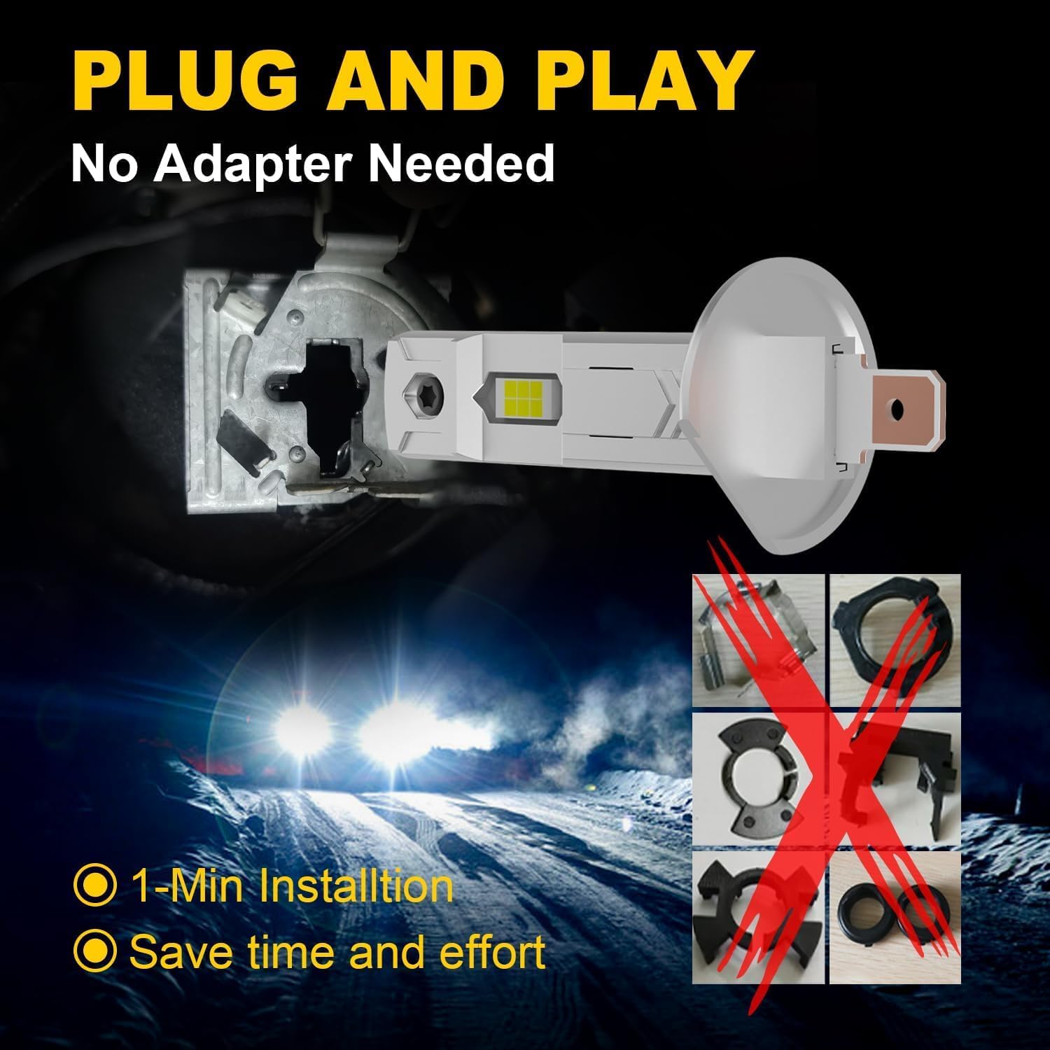 Thumbnail 4 de KIMLATAR H1 30000LM Cool White Fog Light