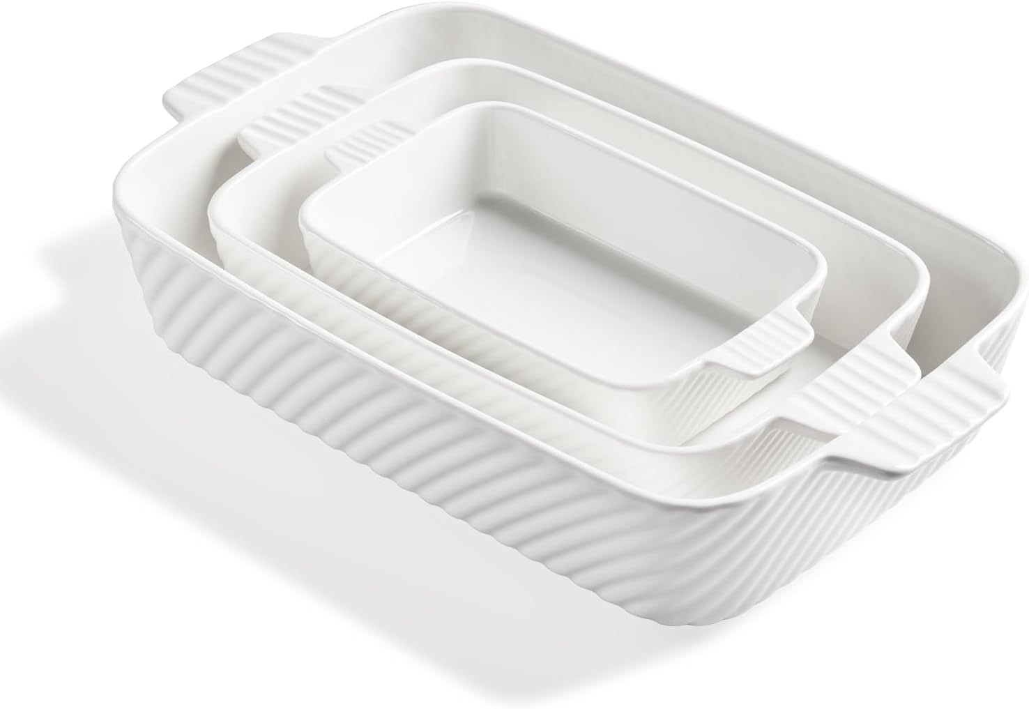 Sweejar Ceramic 13 x 9 Baking Pan — Oven-to-Table Porcelain Dish for Lasagna, Brownies, and More