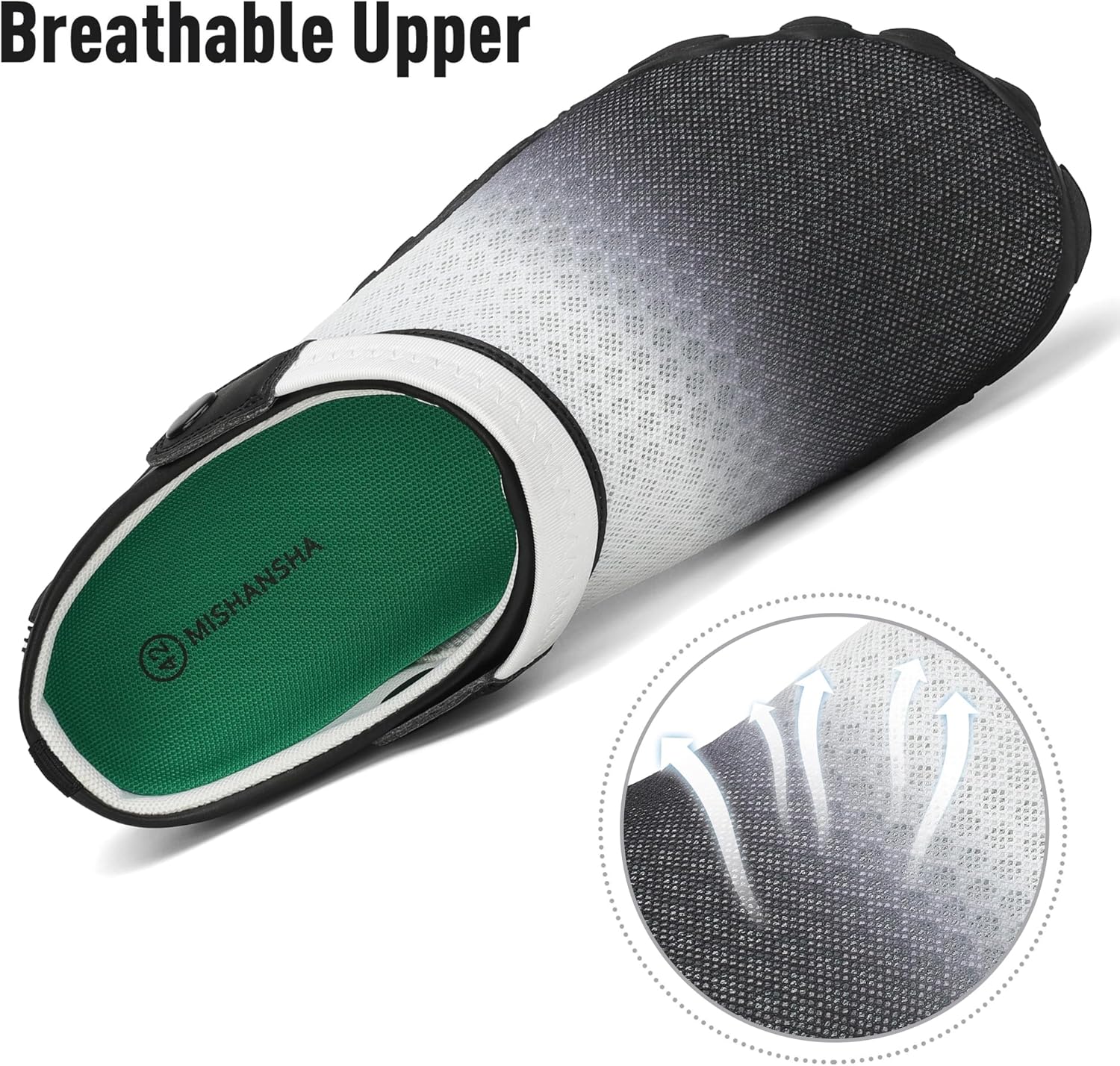 Detalle de SAGUARO Sommer Clogs als Badelatschen & Gartenschuhe – atmungsaktiver Mesh-Slip für Herren & Damen (Gr. 36–48)