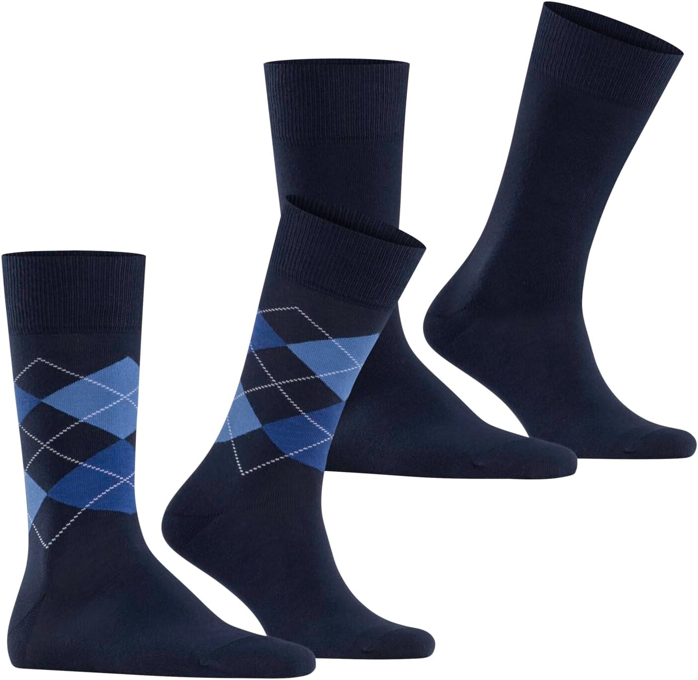 Thumbnail 3 de Burlington Homme Everyday Argyle Mix 2-Pack – Chaussettes respirantes en coton renforcé