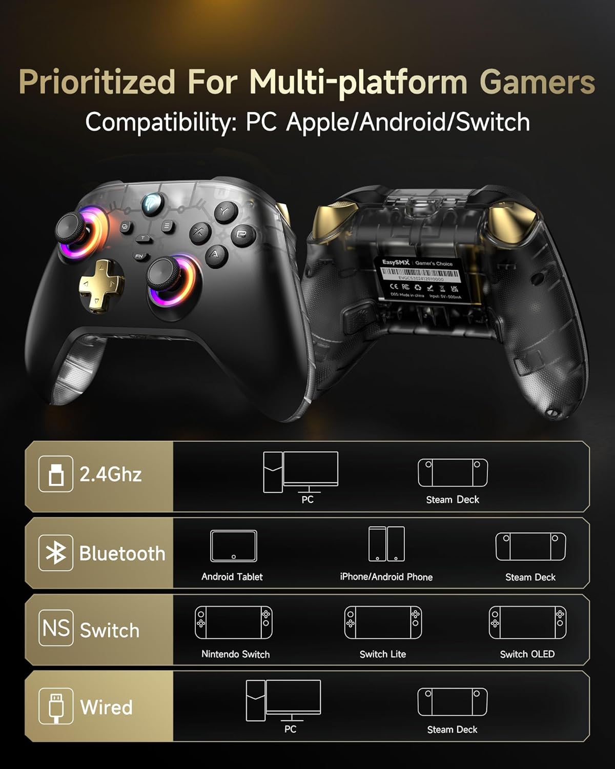 Thumbnail 3 de EasySMX D05 PC Controller mit Ladestation