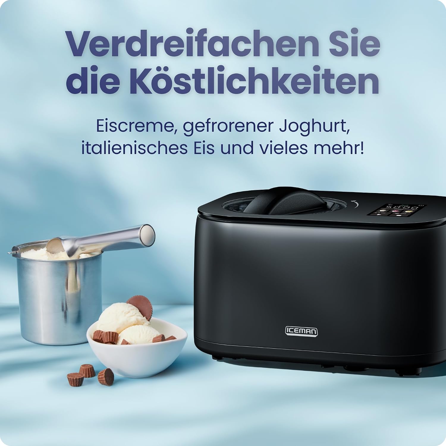 Detalle de Chefman Iceman Eismaschine mit Kompressor