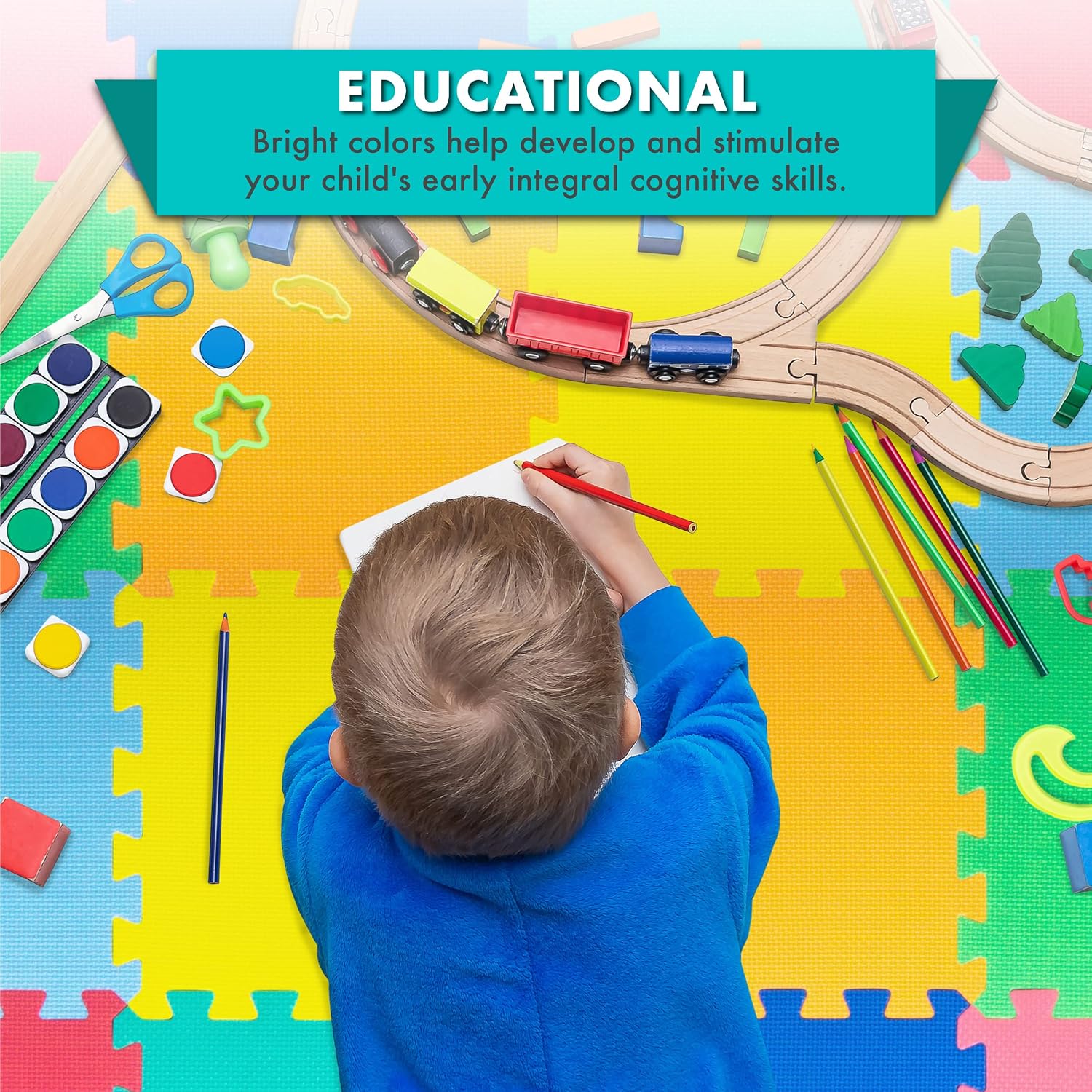 Detalle de ProSource Foam Play Mat 16 sq ft