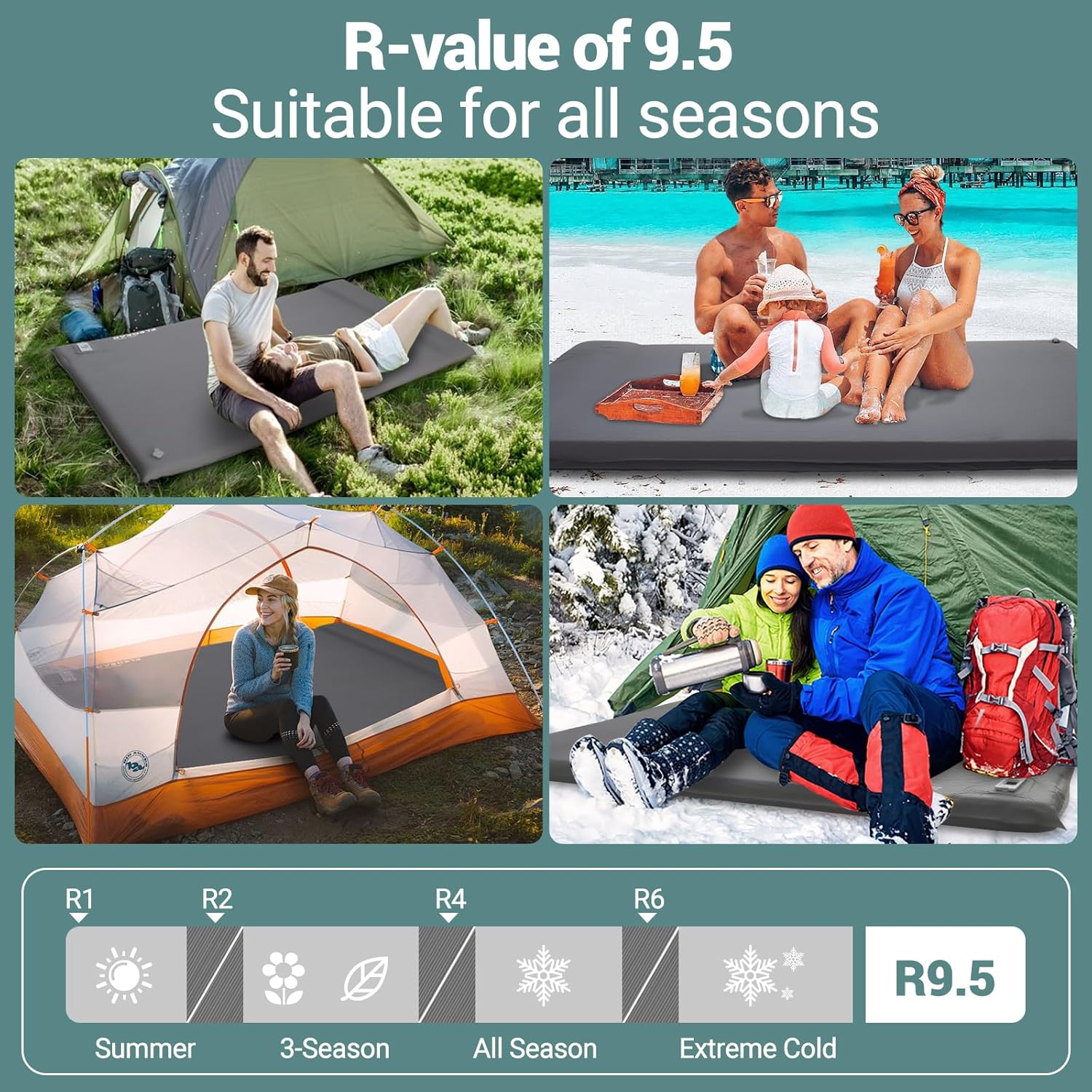 Thumbnail 3 de Elegear CumbreX Self-Inflating Sleeping Pad with Built-In Electric Pump