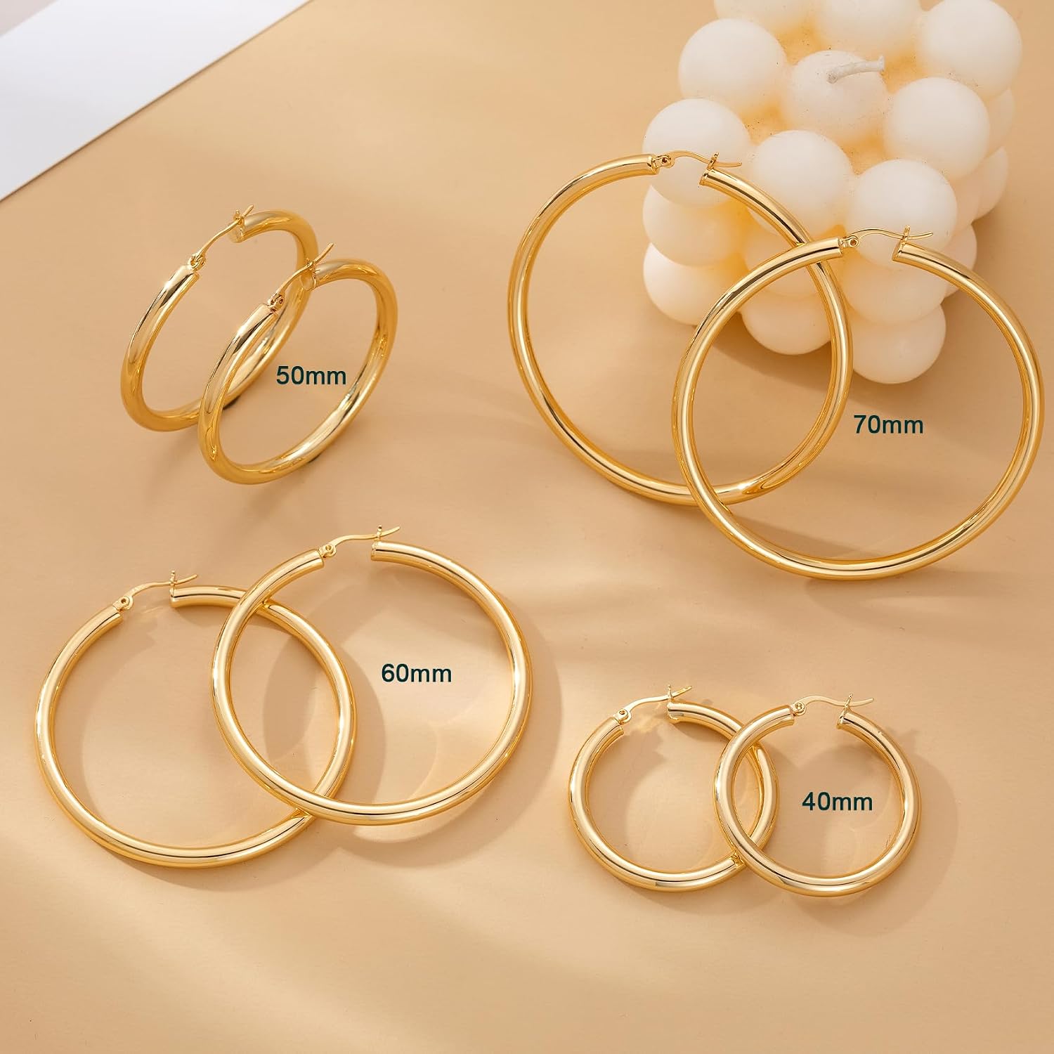Thumbnail 4 de OOOPEL Thick Gold Hoop 40mm 💍