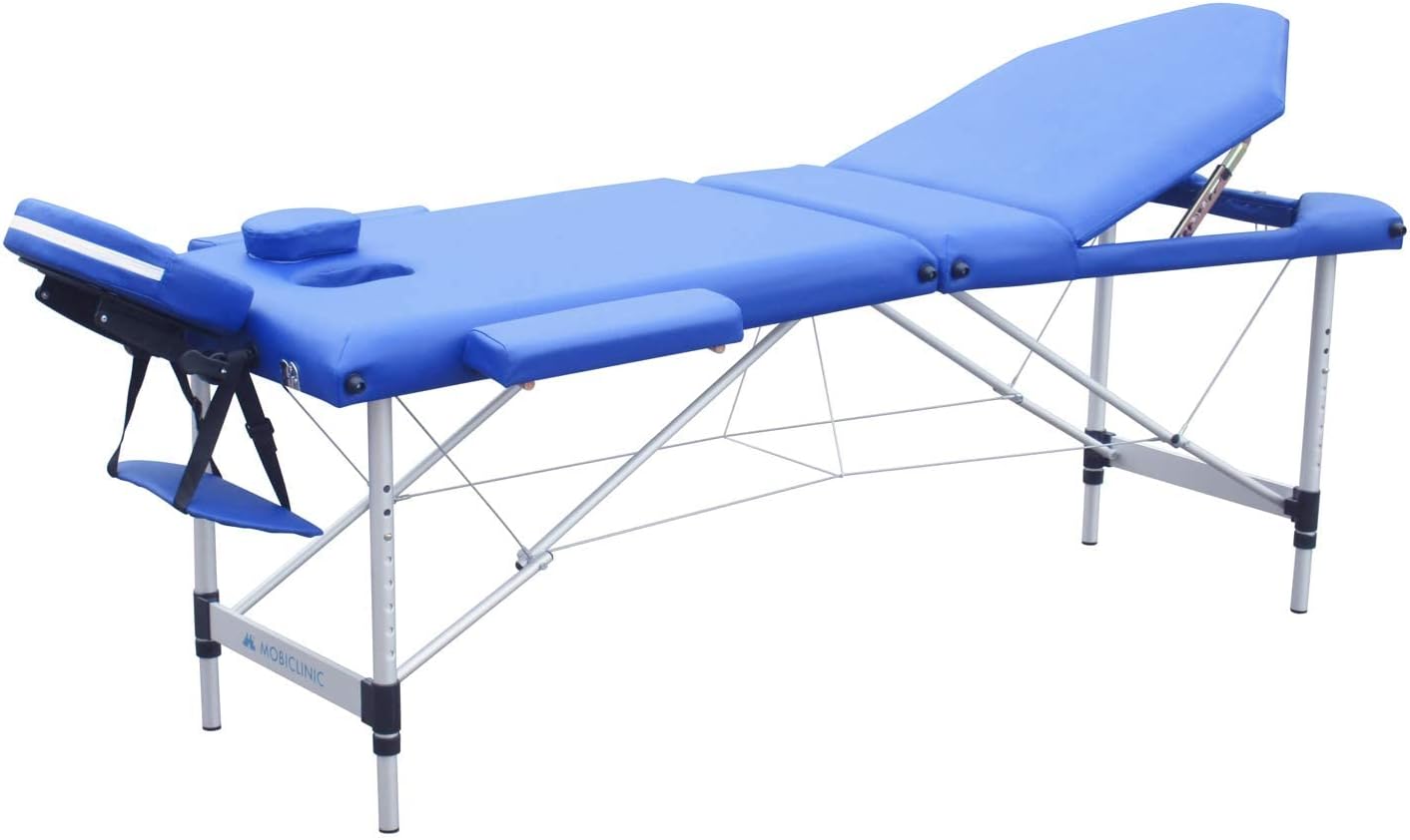 Detalle de Mobiclinic Lettino Pieghevole per Fisioterapia CA-01 Plus – Blu, 186 x 60 cm