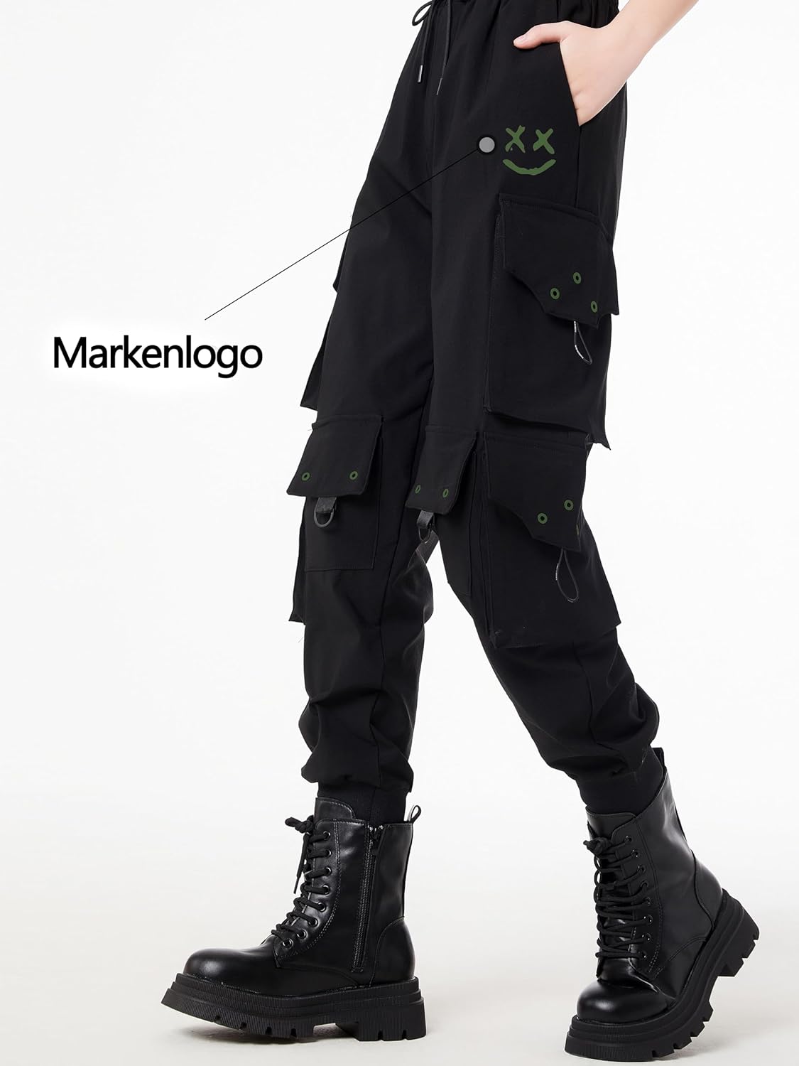 Thumbnail 3 de CLOAKA Cargohose Damen Jogginghose High Waist im Gothic- & Techwear-Stil