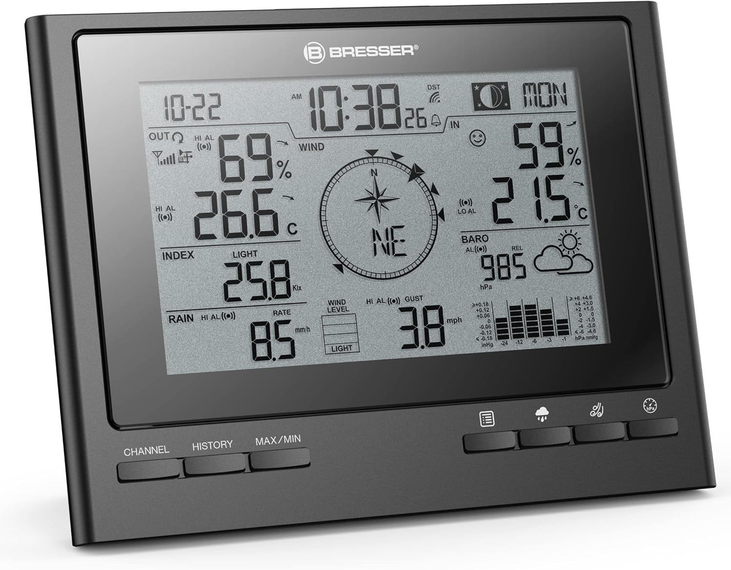 Thumbnail 3 de Bresser ClimateScout RC Estación meteorológica 7 en 1 🌡️
