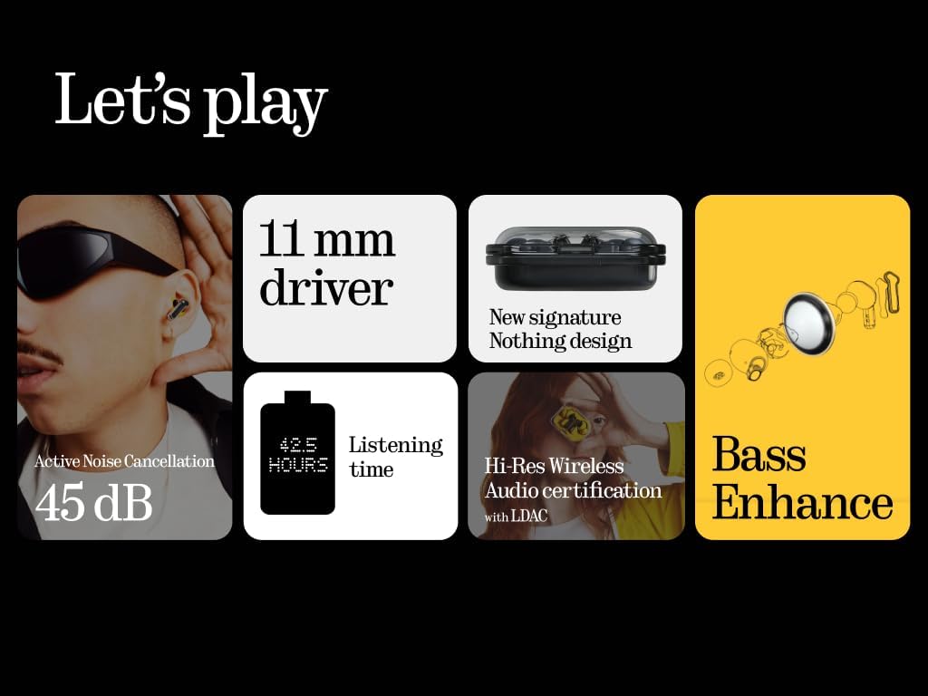 Thumbnail 2 de Nothing Ear (a) 42.5H Playtime Wireless Earbuds