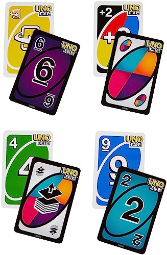 Detalle de UNO Flip - Juego de Cartas Familiar (112 cartas, doble cara) de Mattel Games